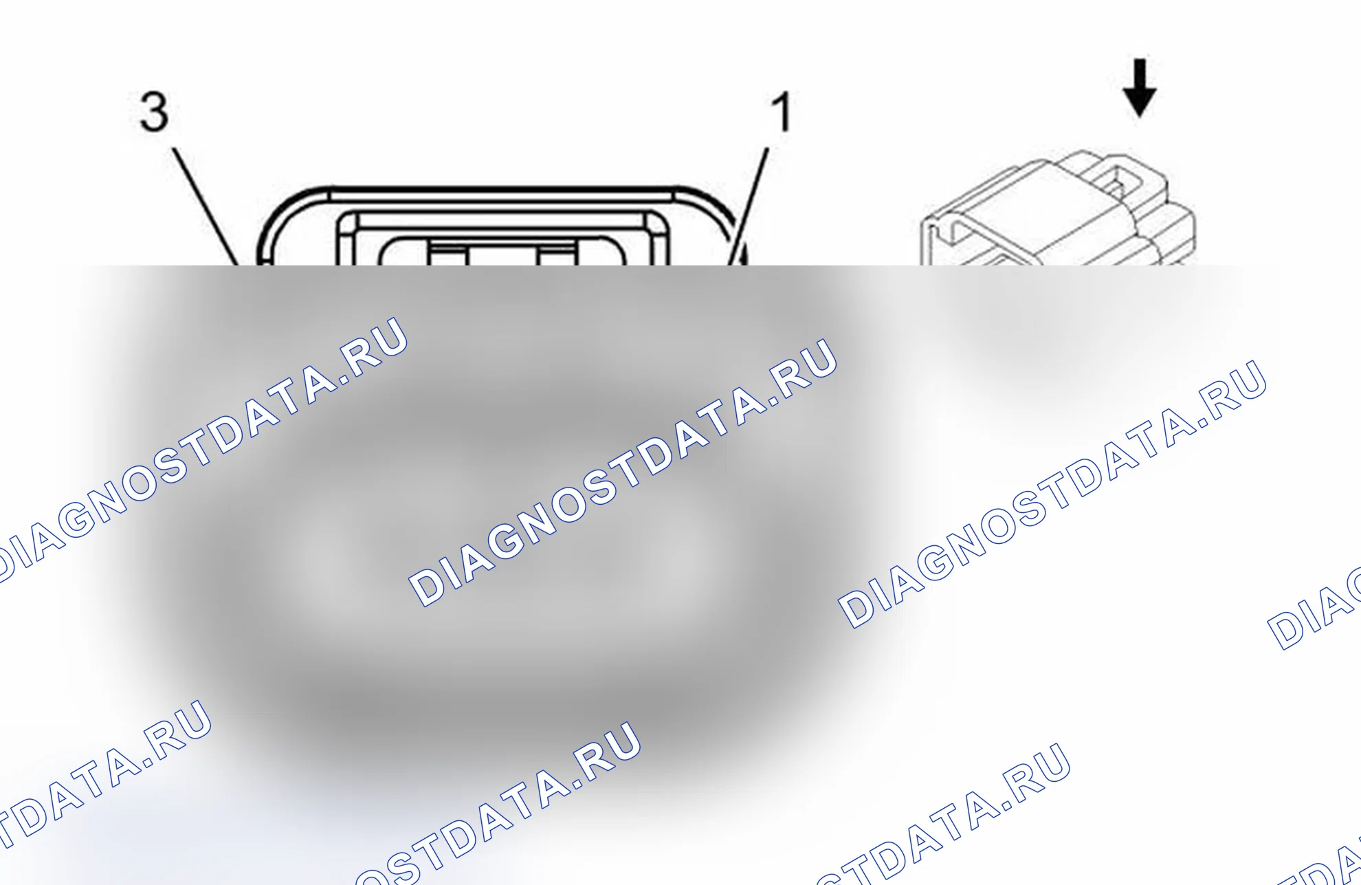Рис. 284: Датчик давления топлива. Chevrolet Traverse I