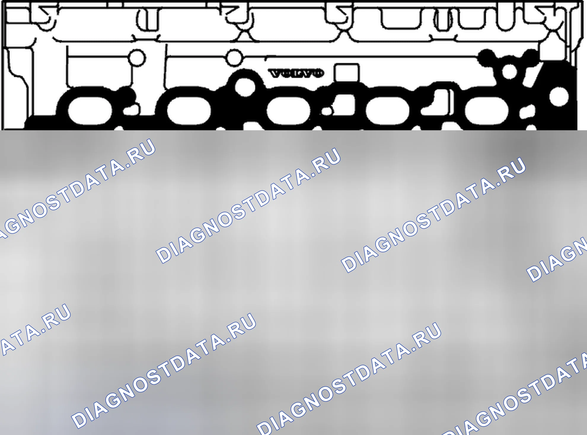 Рис. 152: Снять прокладку с блока двигателя. Volvo C70 I