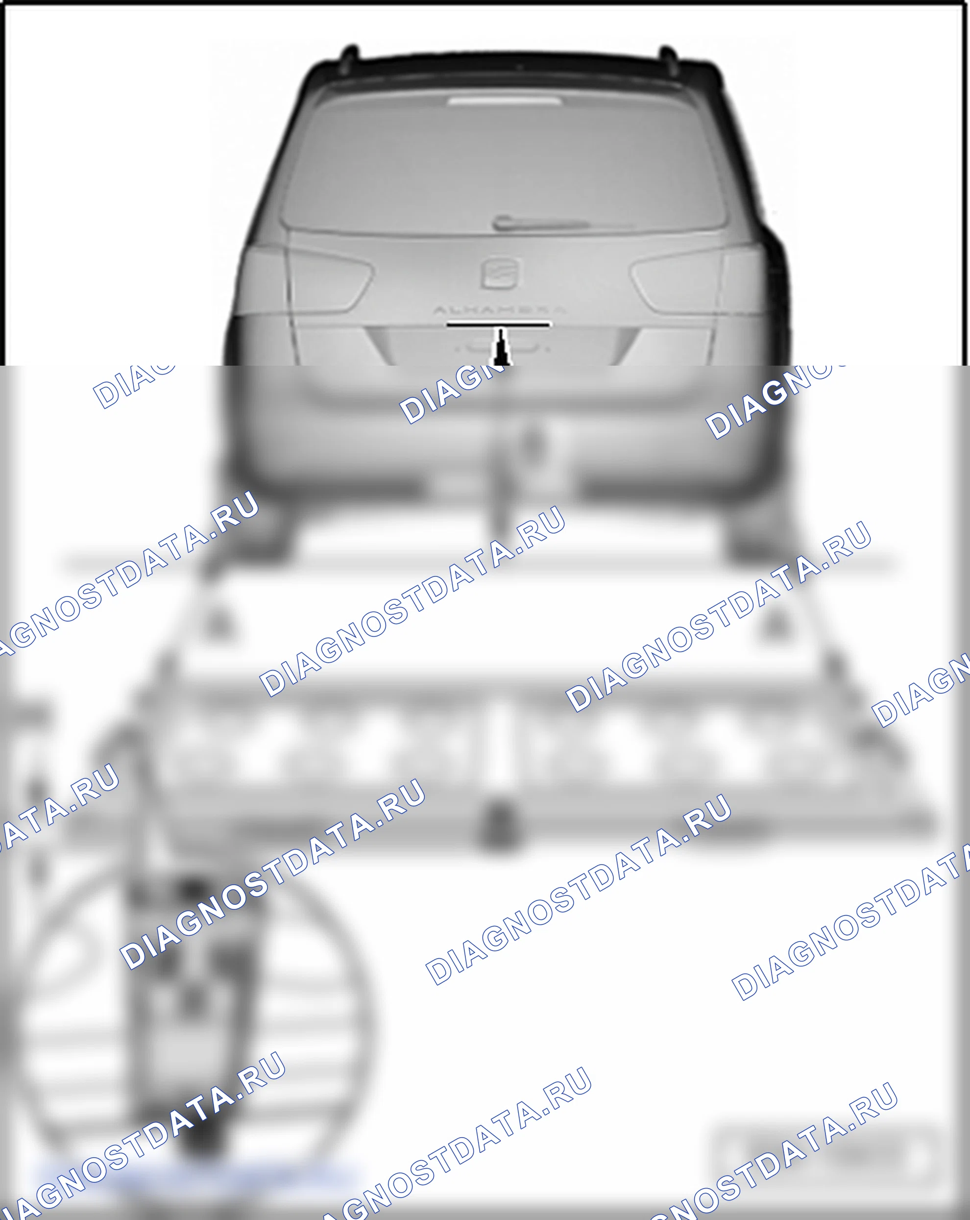 Система камеры заднего вида. SEAT Alhambra Ii