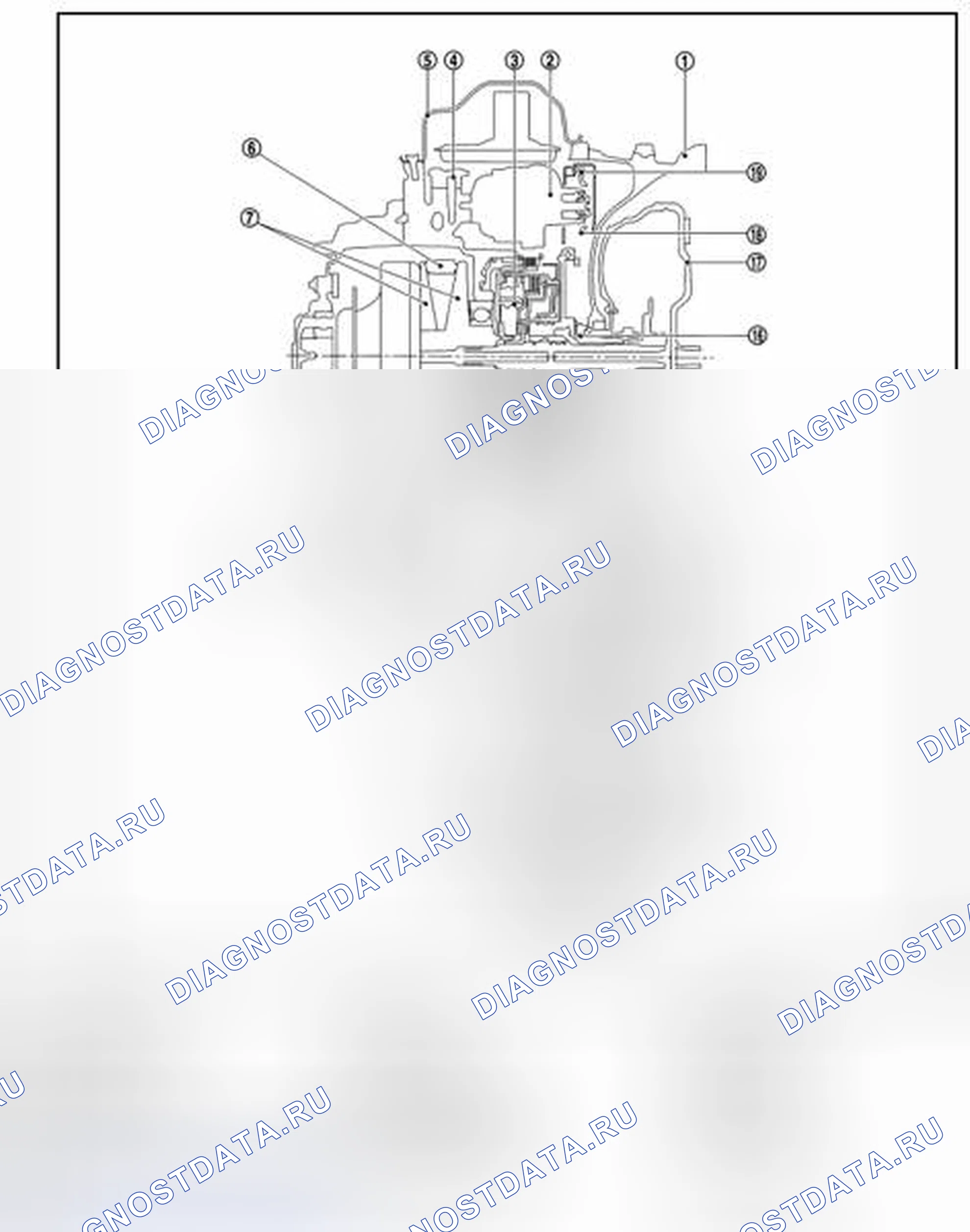 Рис. 128: трансмиссия: поперечное сечение. Nissan Altima L33