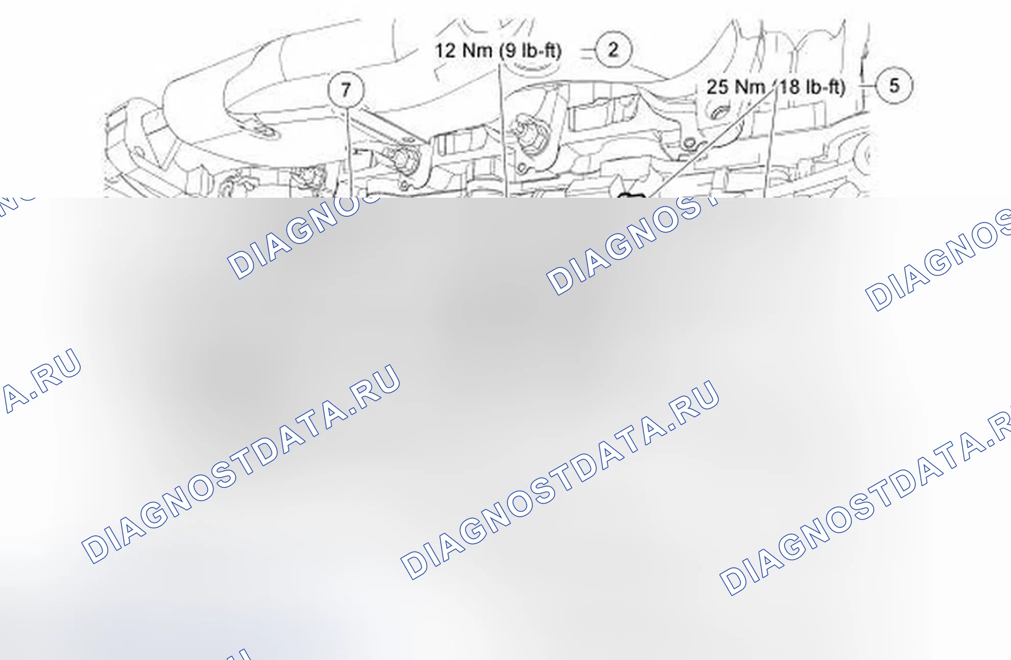 Рис. 15: Стартерный двигатель - 4,6 л (3V). Ford Explorer IV
