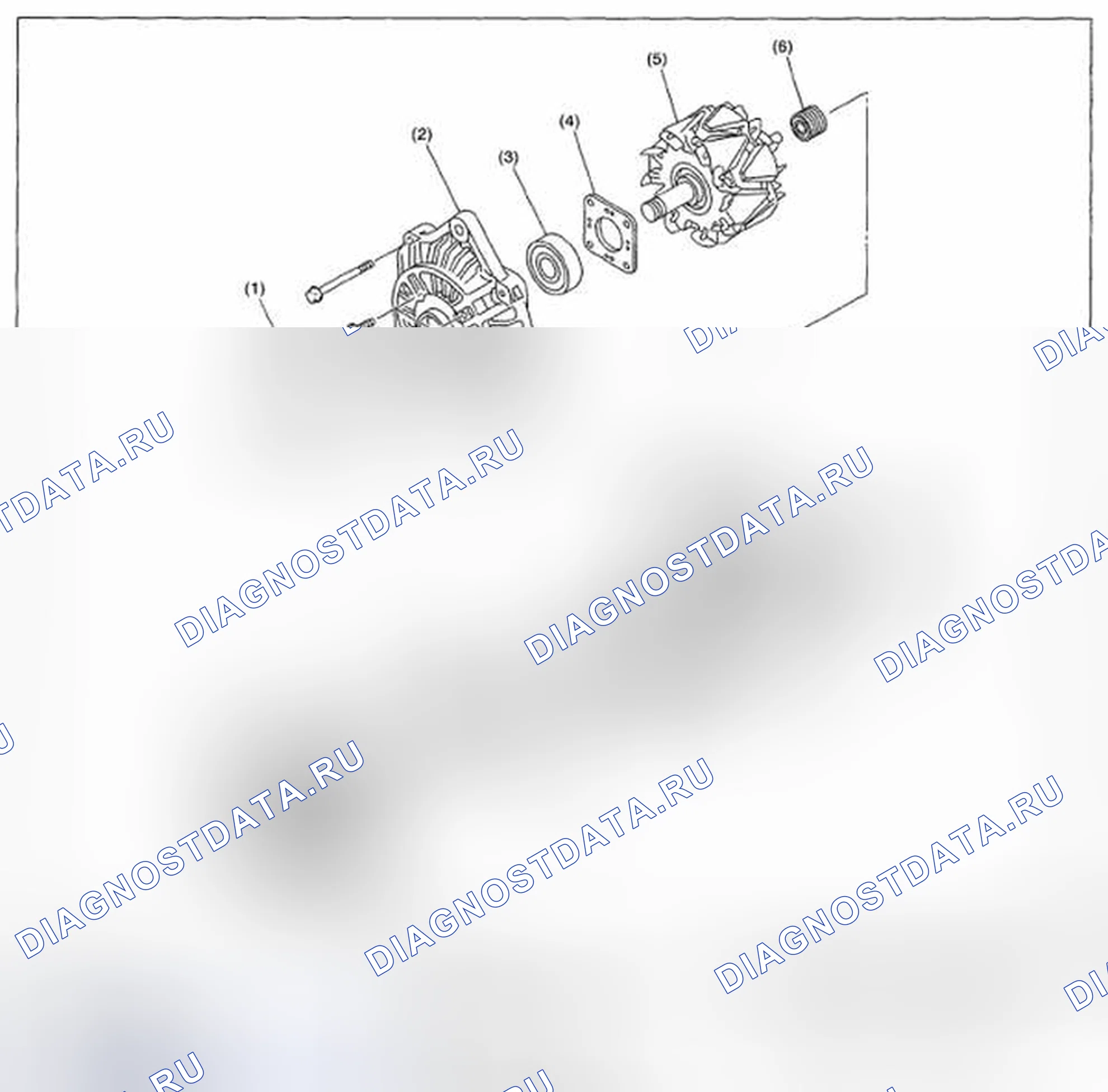 Рис. 55: ГЕНЕРАТОР. Subaru Impreza GH