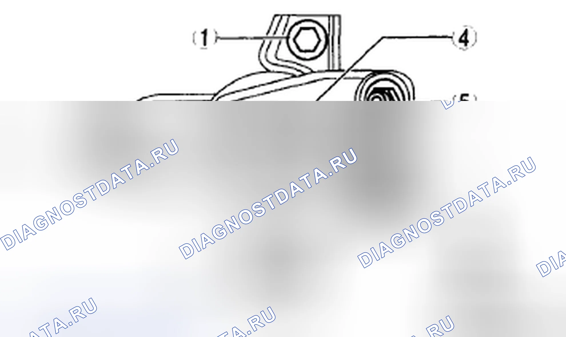 Рис. 31: № 3 Установка крепления двигателя Примечание. Honda CR-V II рестайлинг