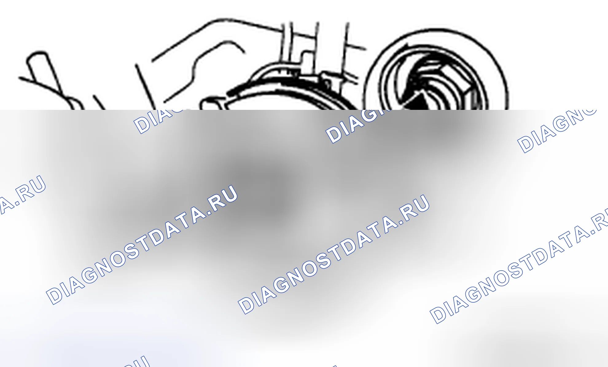 Рис. 24: Примечание по снятию контргайки. Mazda CX-7 I