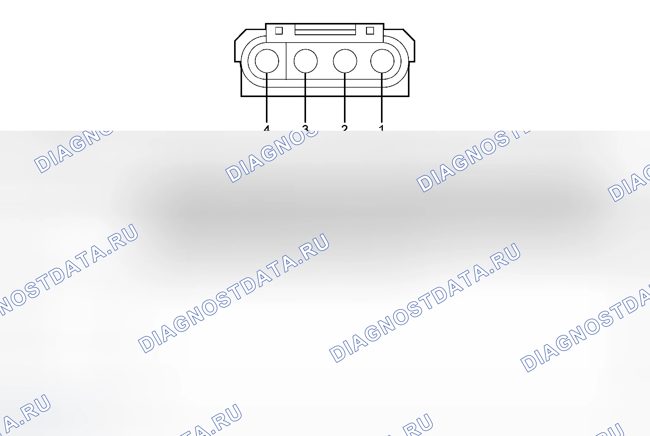 Рис. 146: Буксировщик прицепа C439b (4-контактный разъем). Ford Pickup F350 Super Duty 