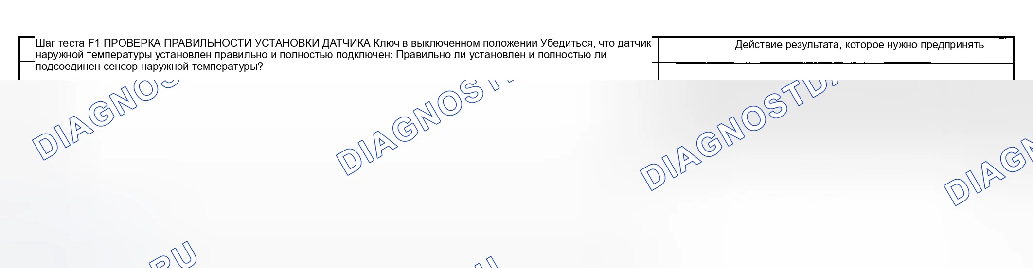 Рис. 368: ТОЧЕЧНОЕ ИСПЫТАНИЕ F: ТЕМПЕРАТУРА НАРУЖНОГО ВОЗДУХА НЕТОЧНАЯ / НЕ РАБОТАЕТ. Ford Pickup F250 Super Duty I
