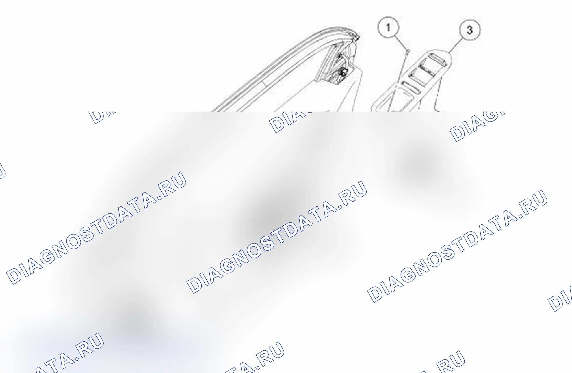 Рис. 32: Переключатель управления окном. Ford Taurus V