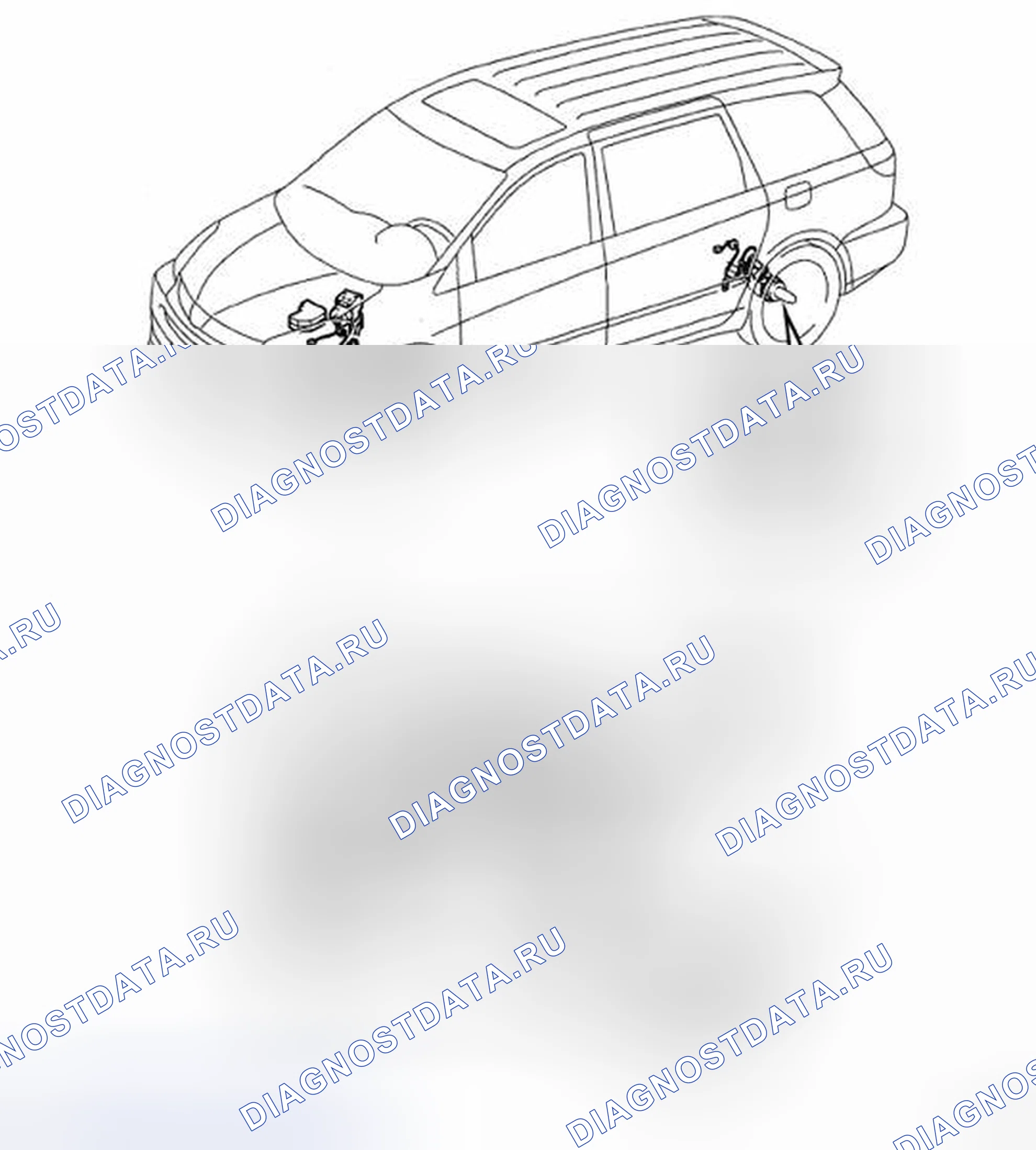 Рис. 158: КОМПОНЕНТЫ. Toyota Sienna II рестайлинг