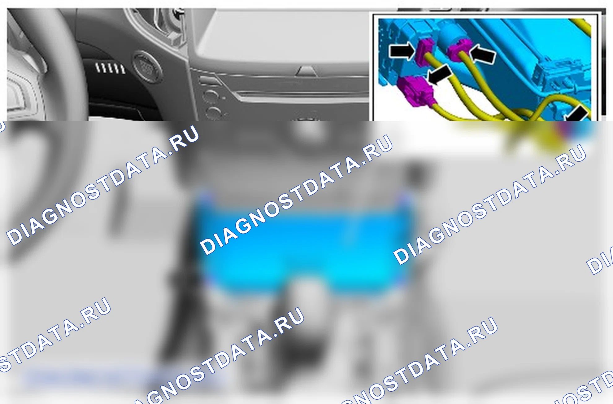 Как снять и установить узел селектора в сборе. Ford S-MAX II