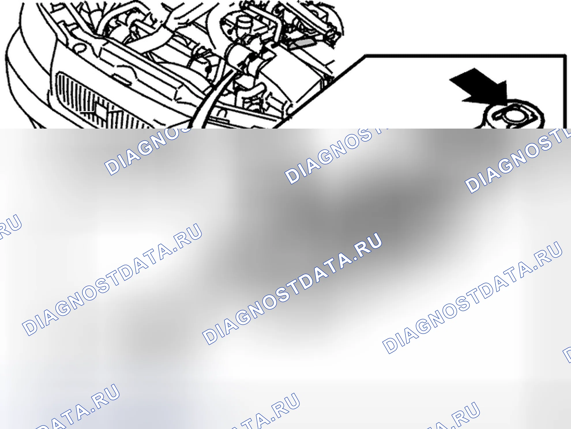 Рис. 903: Снять кабель трансмиссии с кронштейна и с рычага у коробки передач. Volvo S80 I