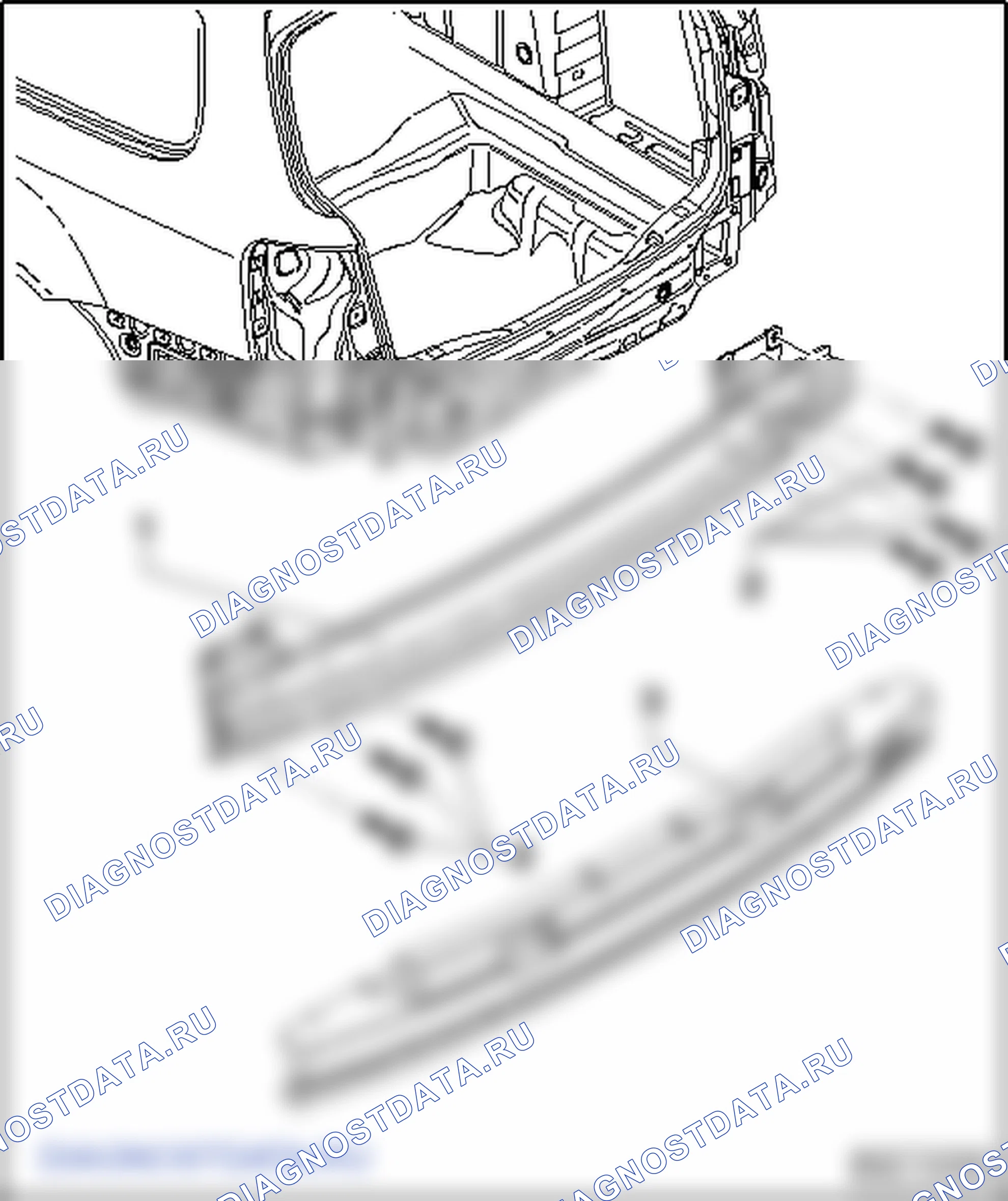 Облицовка заднего бампера - Variant. Volkswagen Passat B6