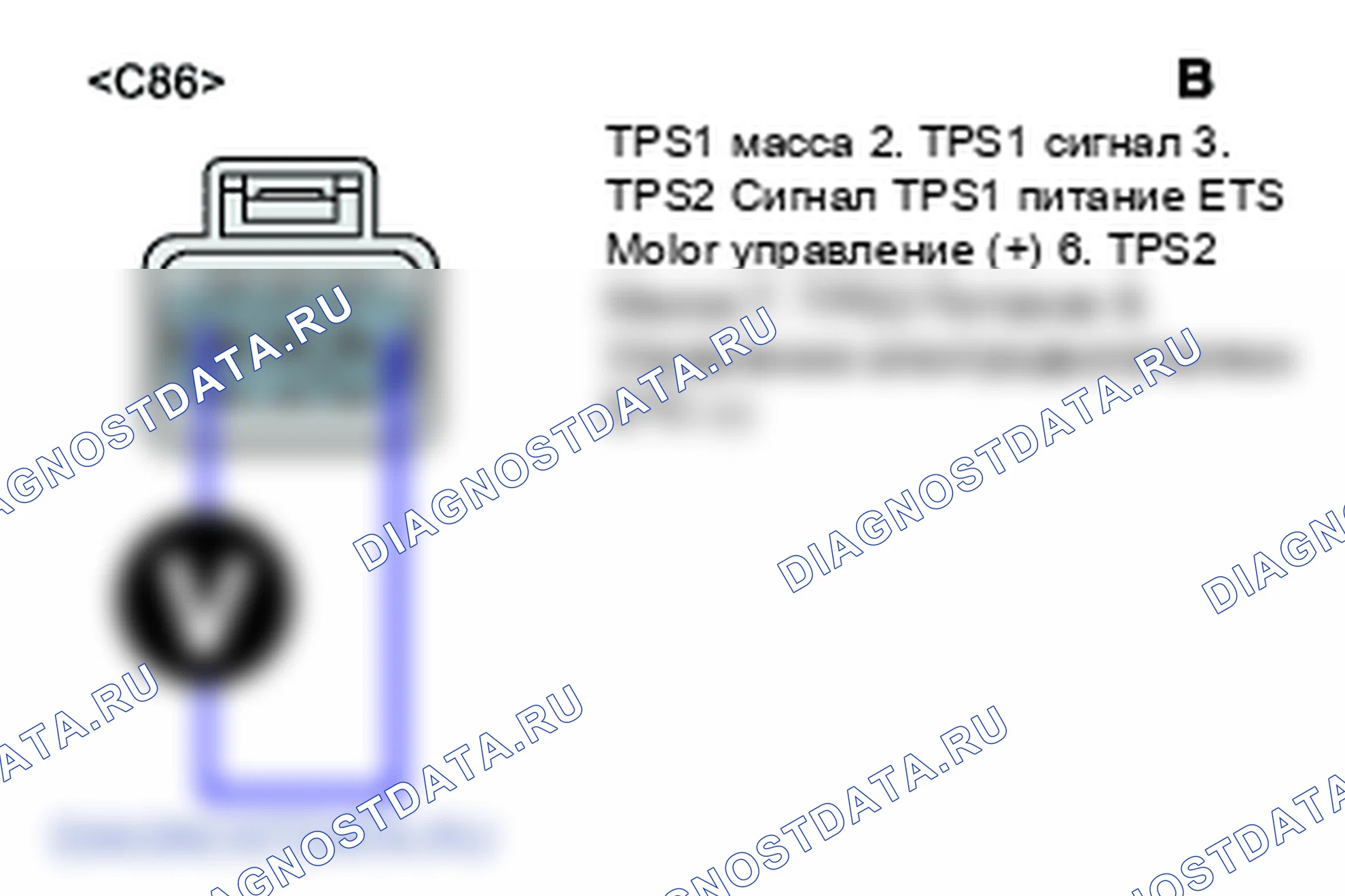 P0123: Высокий уровень сигнала цепи дроссельной заслонки/датчика положения педали/переключателя A. Hyundai Santa Fe CM