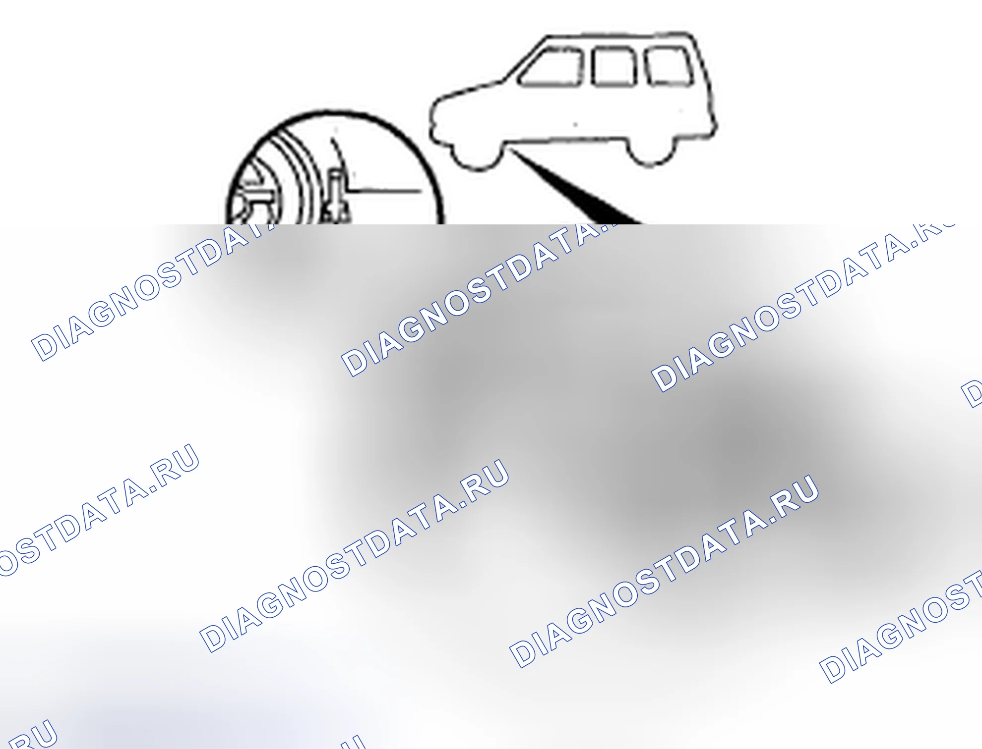 Рис. 93: Подъемные точки - спереди. Mazda Tribute II