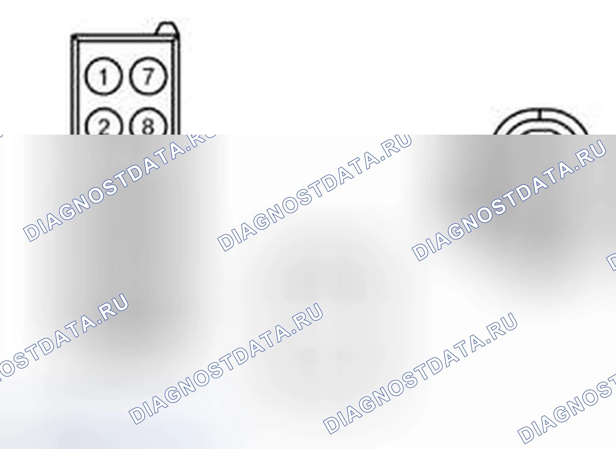 Рис. 2: диагностический тест C: расшифровка кода ошибки B1B44:14, B1B46:14, B1B48:14 ИЛИ B1B50:14. Ford Escape III