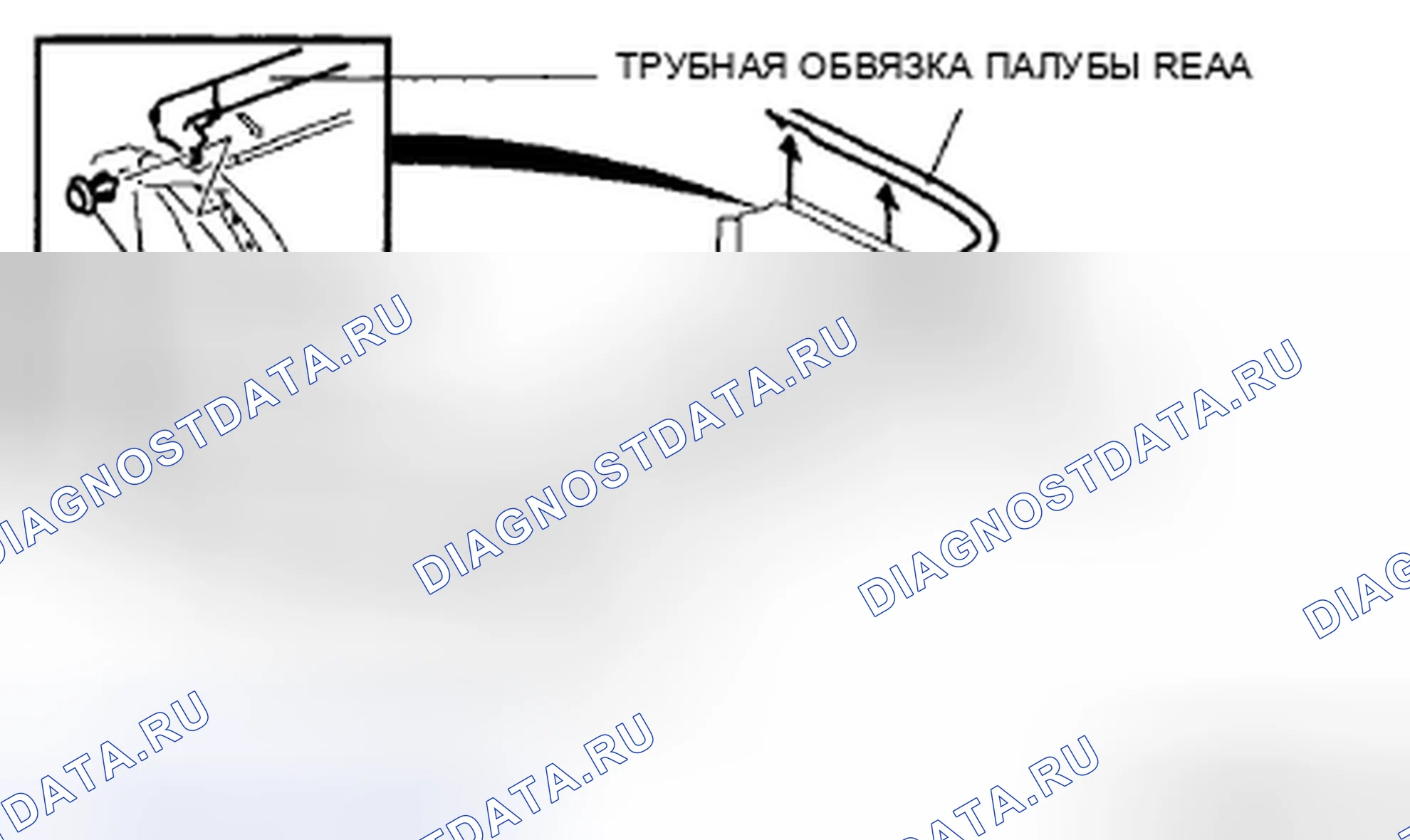Рис. 95: ДЕМОНТАЖ ПОГОДОЗАЩИТНОЙ ПОЛОСЫ ЗАДНЕЙ ПАЛУБЫ. Mazda MX-5 NC рестайлинг