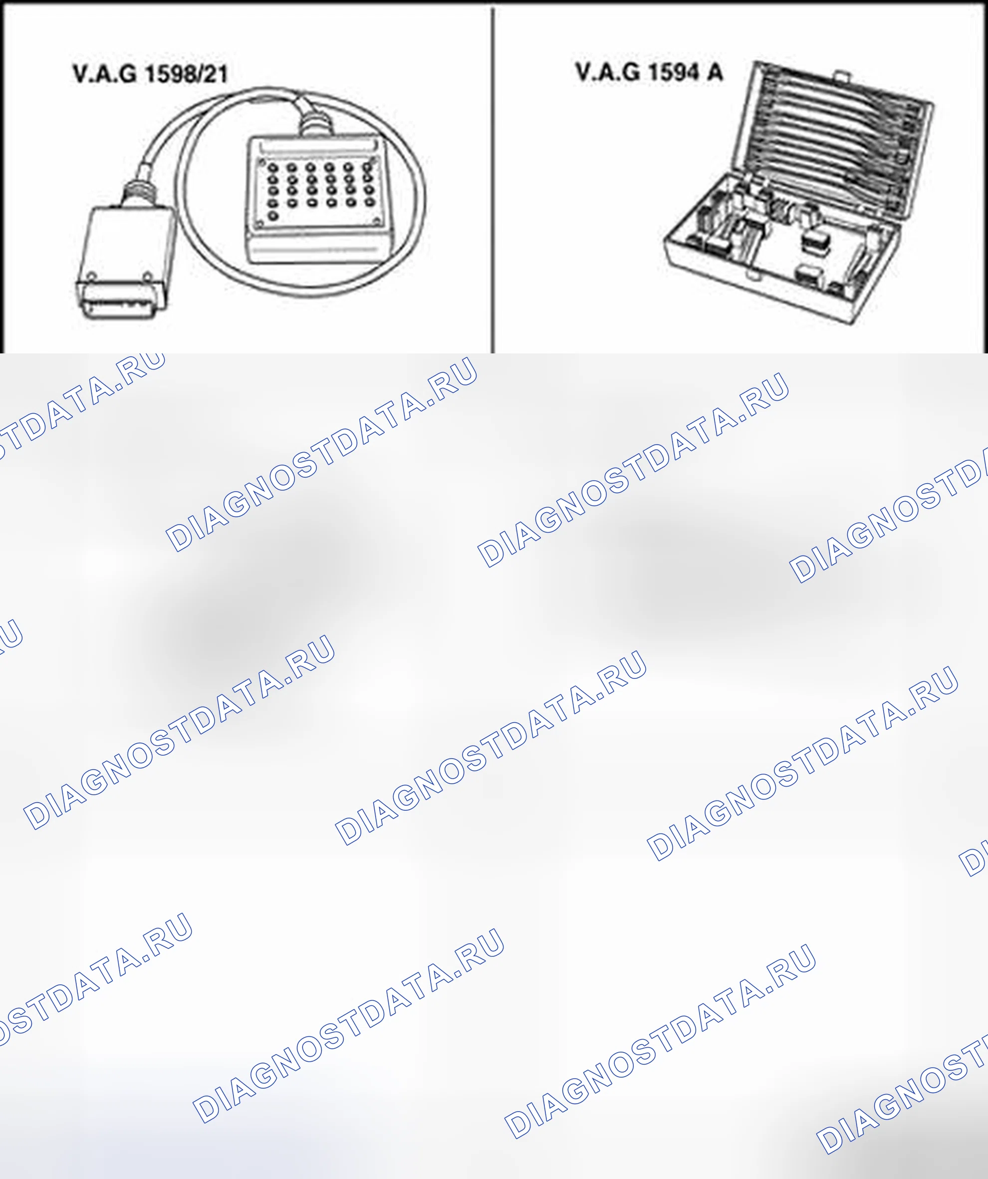Рис. 17: ABS, АБС / EDL и ABC / ЭДЛ / ASR ITT Mark 20 Ie, электрическая проверка. Volkswagen Golf Mk4
