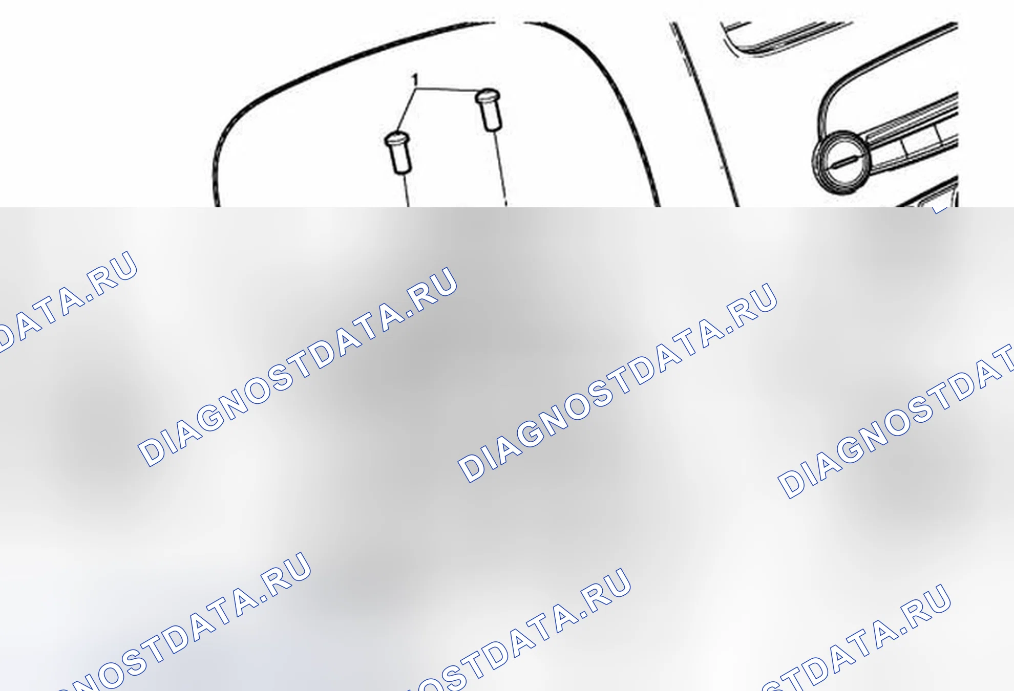 Рис. 3: Замена корпуса цилиндра замка зажигания. Chevrolet Spark M300
