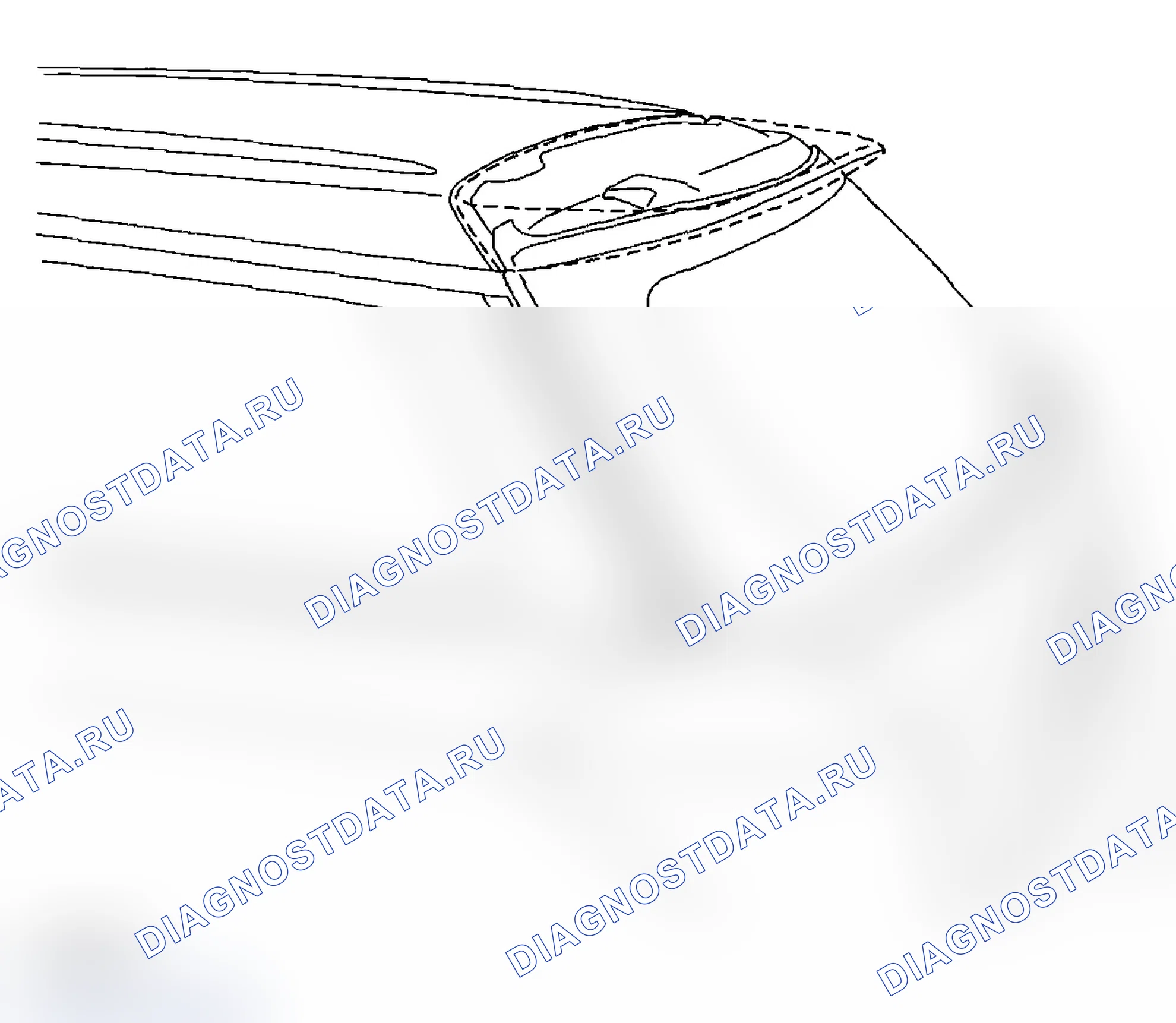 Рис. 5: Спойлер на крыше (модели вагонов). Subaru Impreza WRX STI GD рестайлинг 2