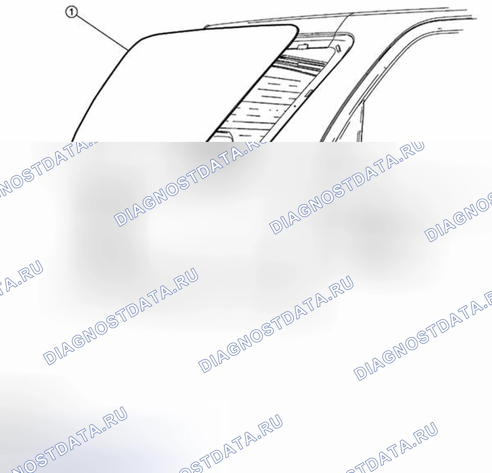 Рис. 86: СНЯТИЕ / И УСТАНОВКА СТЕКЛА ЗАДНЕГО ОКНА. Mazda Tribute II