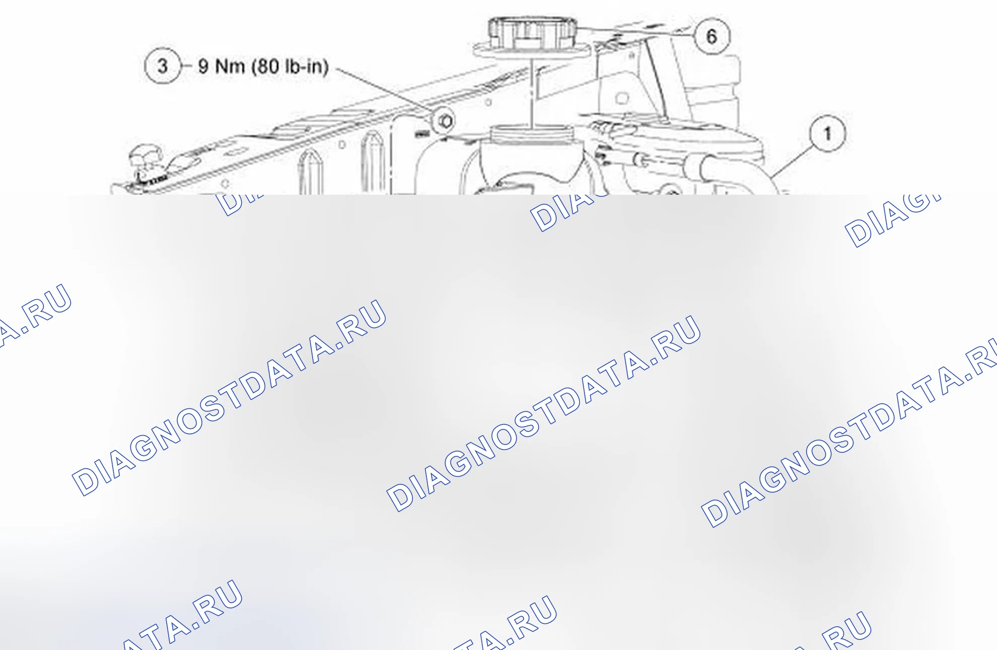 Рис. 8: Флакон дегазатора. Ford Edge I