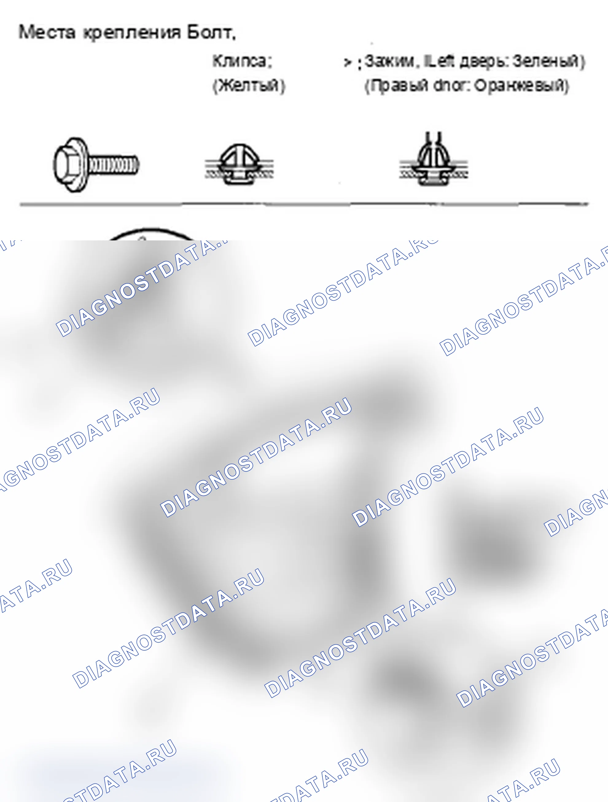 Рис. 76: Замена Weatherstrip задней двери. Acura RL II