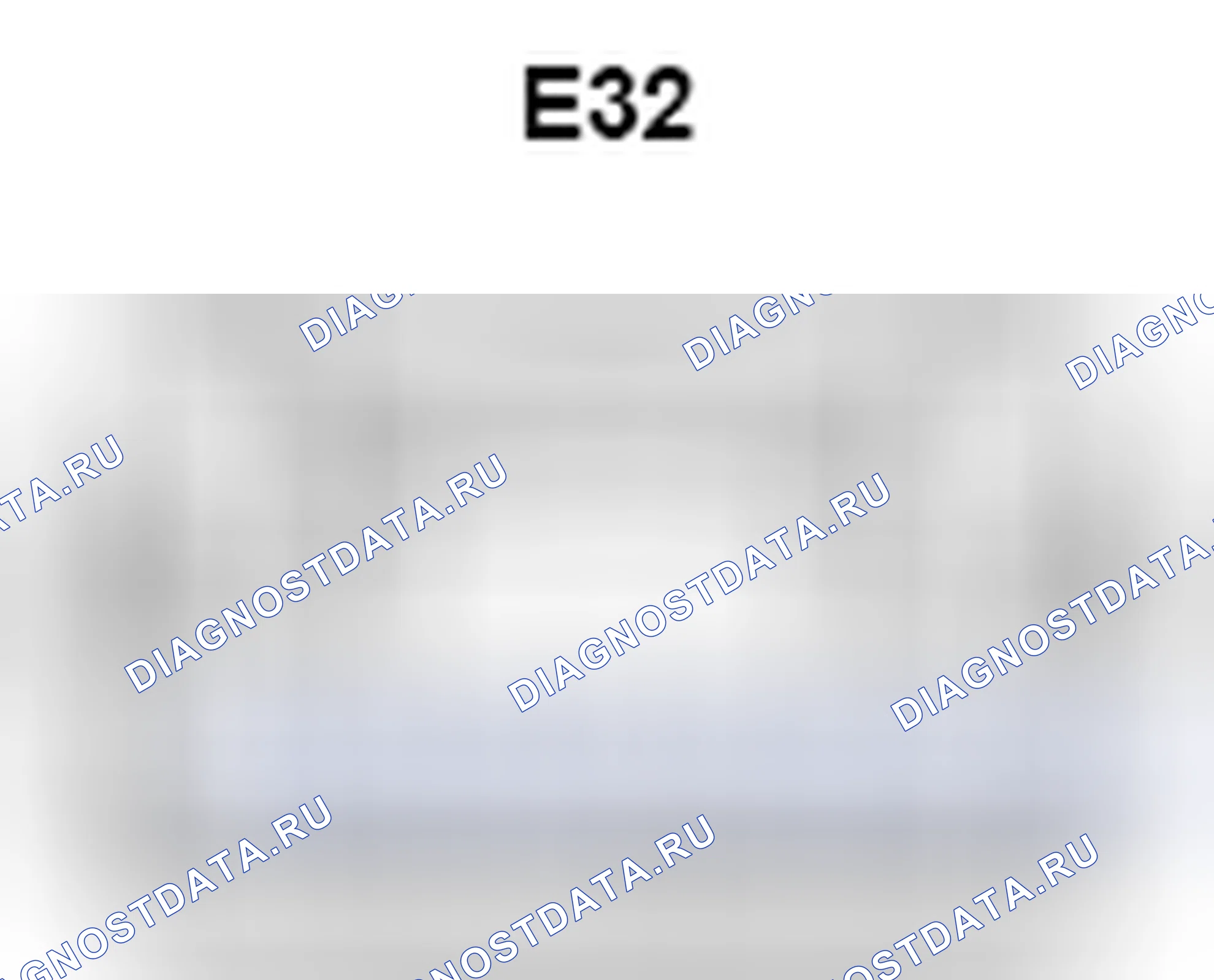 Рис. 522: Вид с торца соединителя коробки кода идентификации (E32). Lexus ES XV40