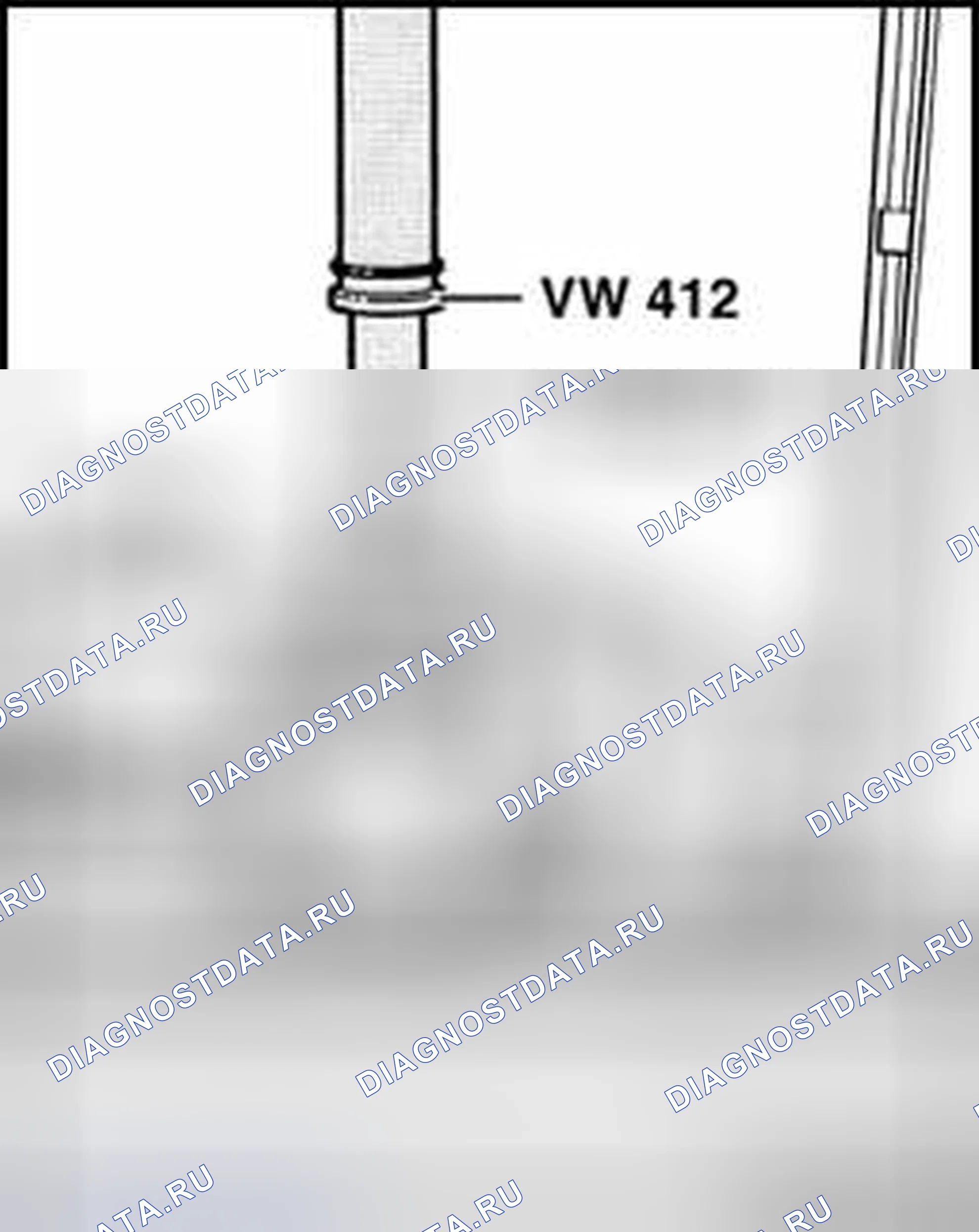 Рис. 254: Выпрессовка связанной резиновой втулки. Volkswagen Passat B5