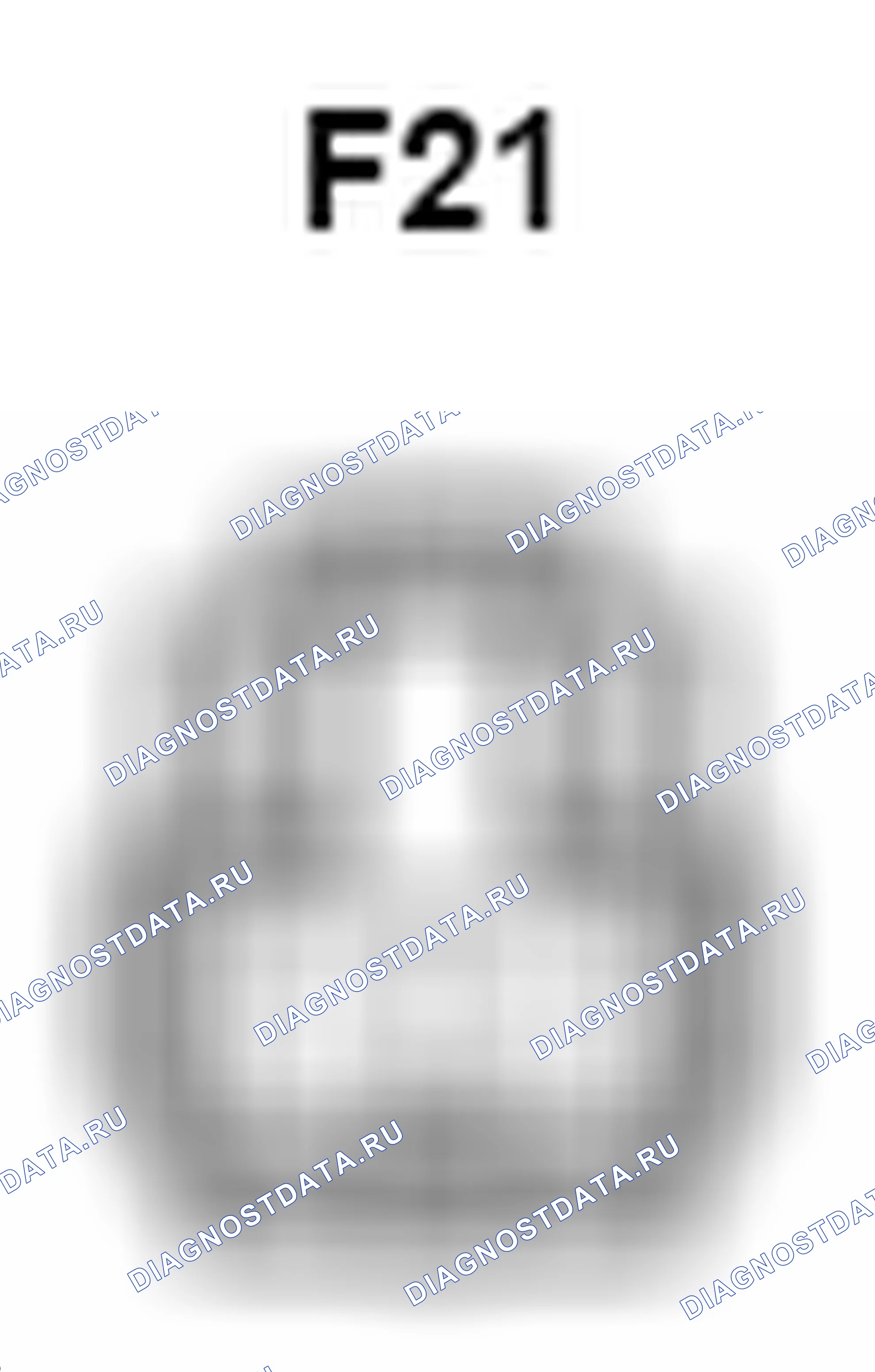Рис. 1358: Вид с торца соединителя Tweeter (передняя левая часть) (F21). Toyota Camry XV40 рестайлинг