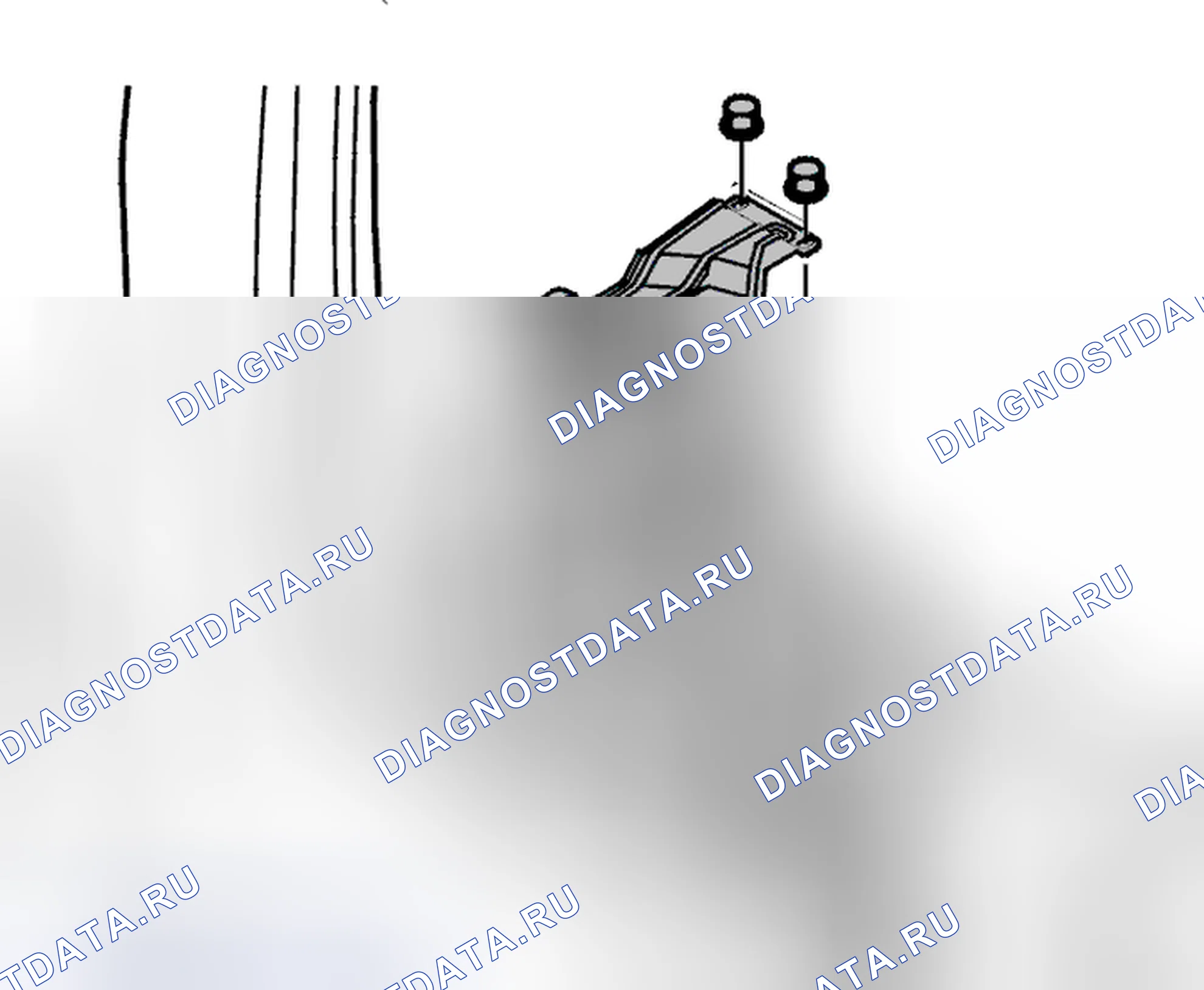 Рис. 160: Извлечение батареи. Volvo C70 I