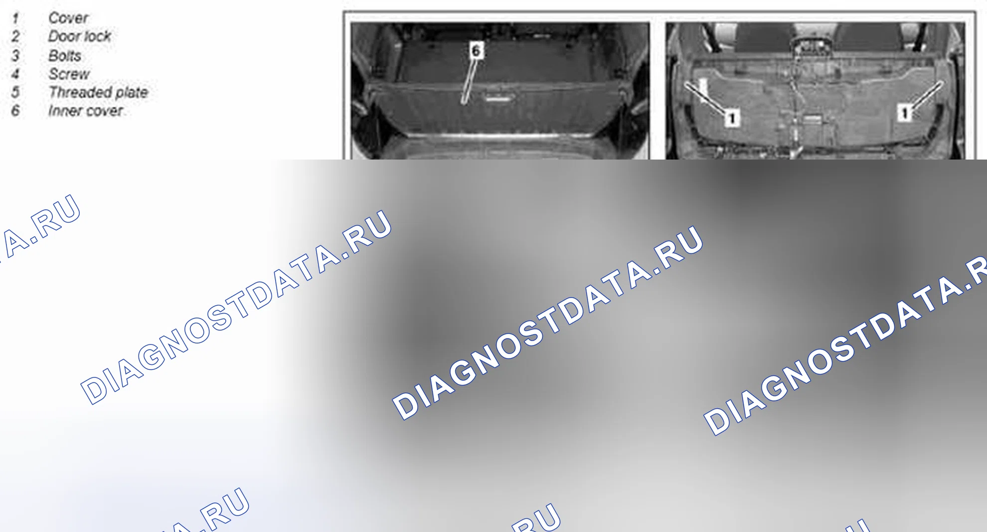 Рис. 422: Снять / установить замок дверь багажника - AR72.20-P-хтагx1 2550MCD. Kia Soul I