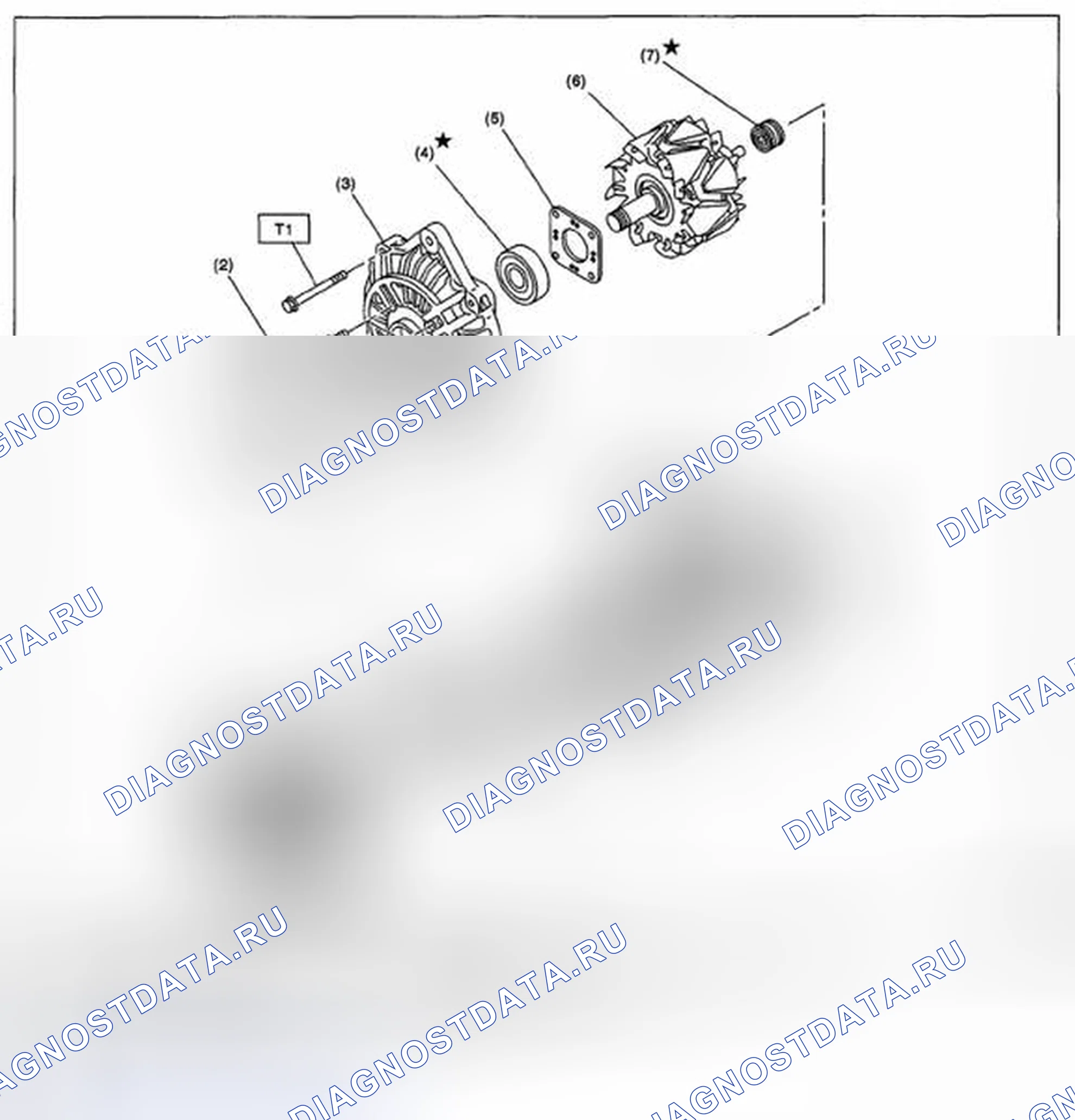 Рис. 73: ГЕНЕРАТОР. Subaru Impreza WRX STI GR
