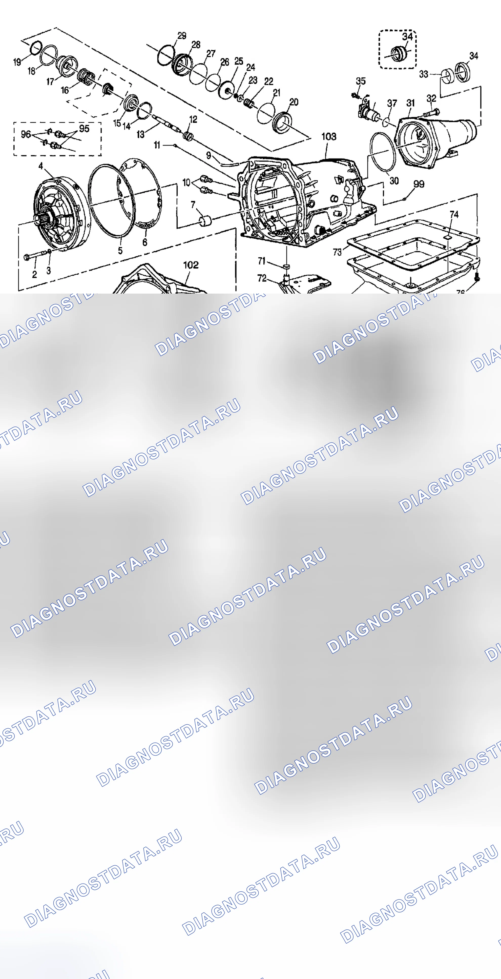 Рис. 556: Разобранные виды. GMC Sierra 1500 HD 