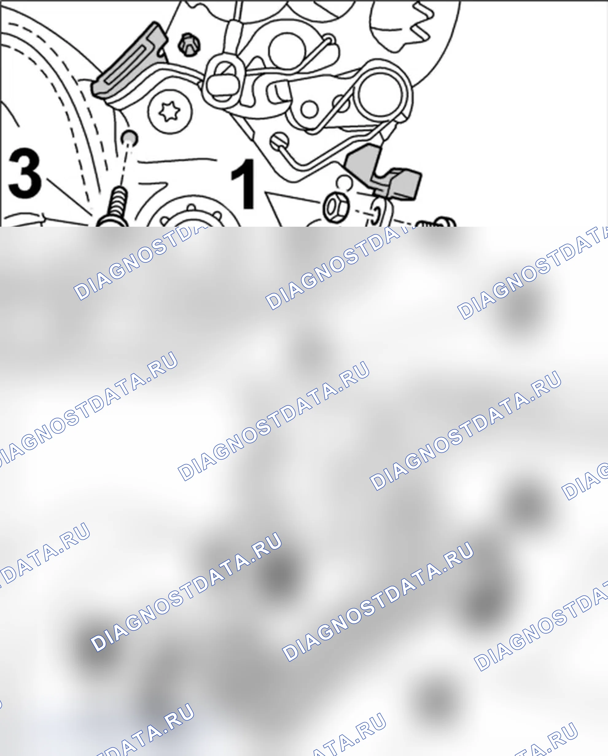 Рис. 90: Снятие крышки для внутренней спинки. Porsche 911 GT3 997