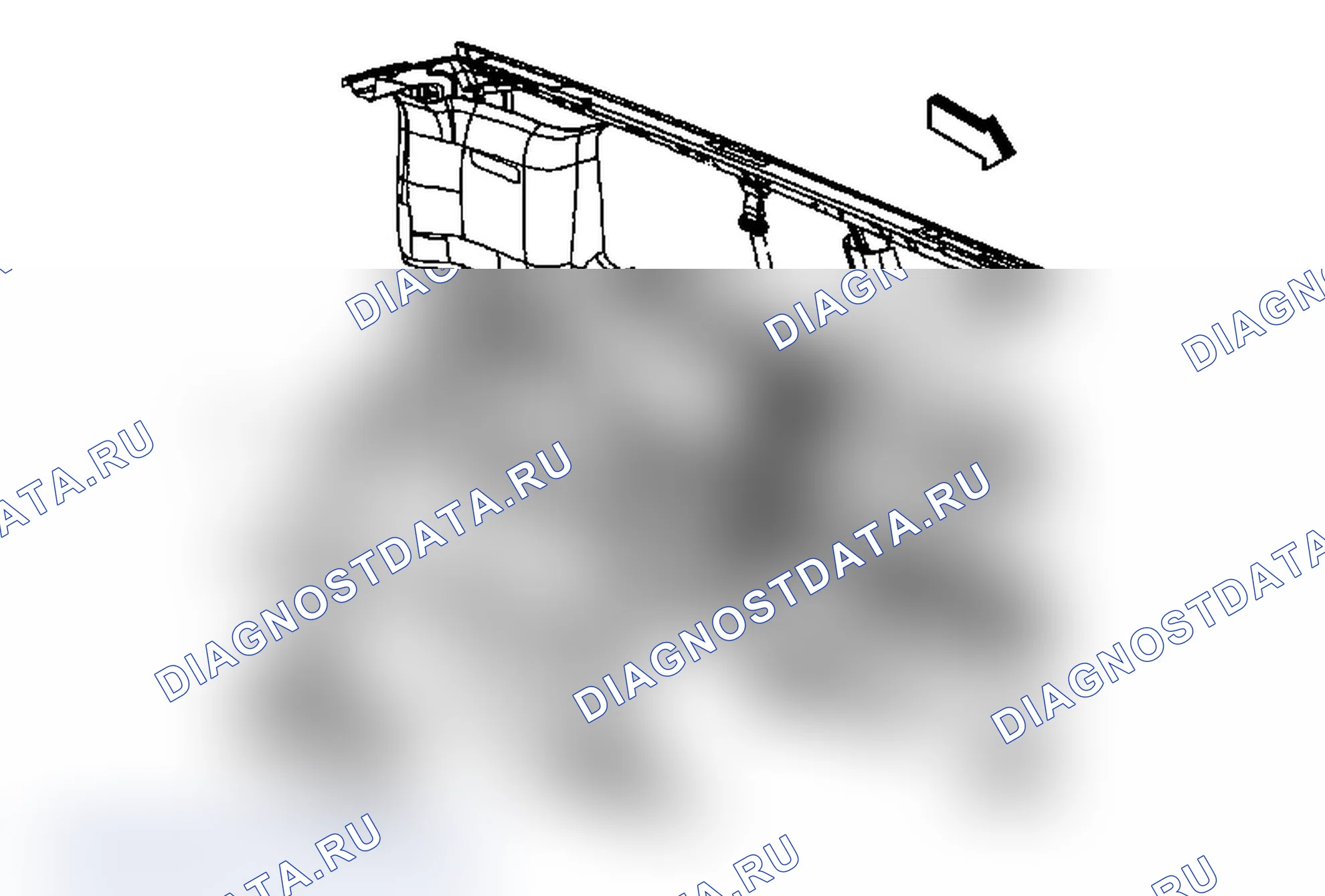 Рис. 18: Замена задней панели отделки со стороны кузова. Chevrolet Express G1500 