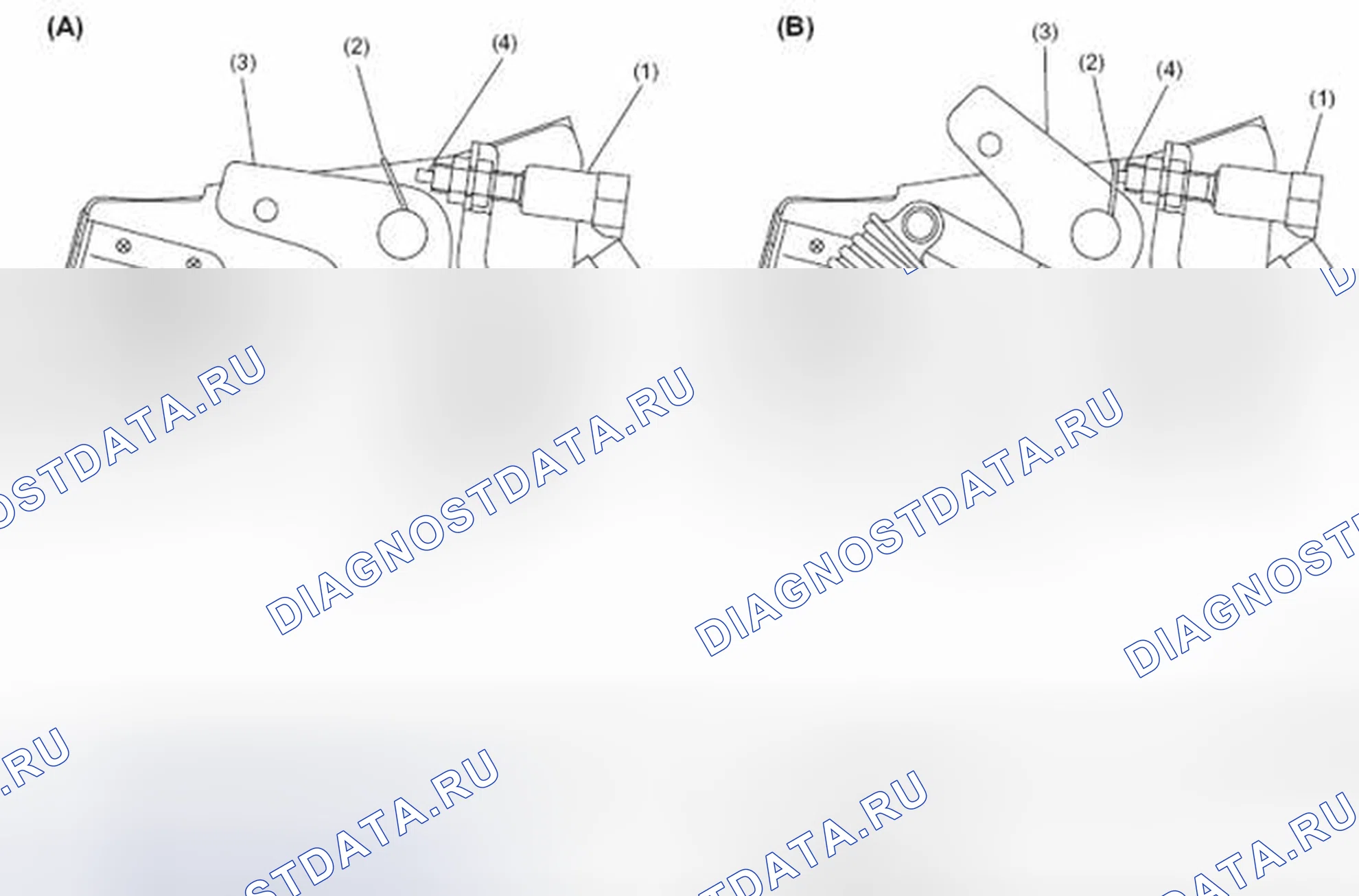 Рис. 7: МЕХАНИЗМ БЛОКИРОВКИ СТАРТЕРА. Subaru Legacy BM/BR рестайлинг