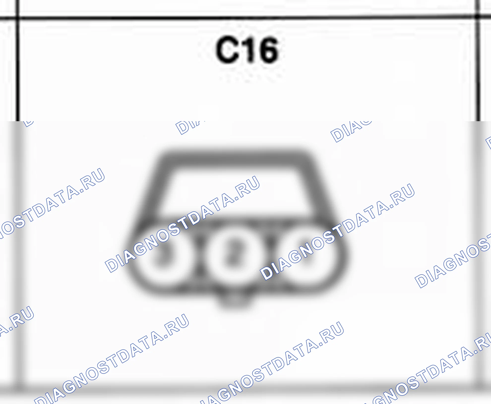 Распиновка разъёма C16 — жгута управления. Hyundai Accent LC