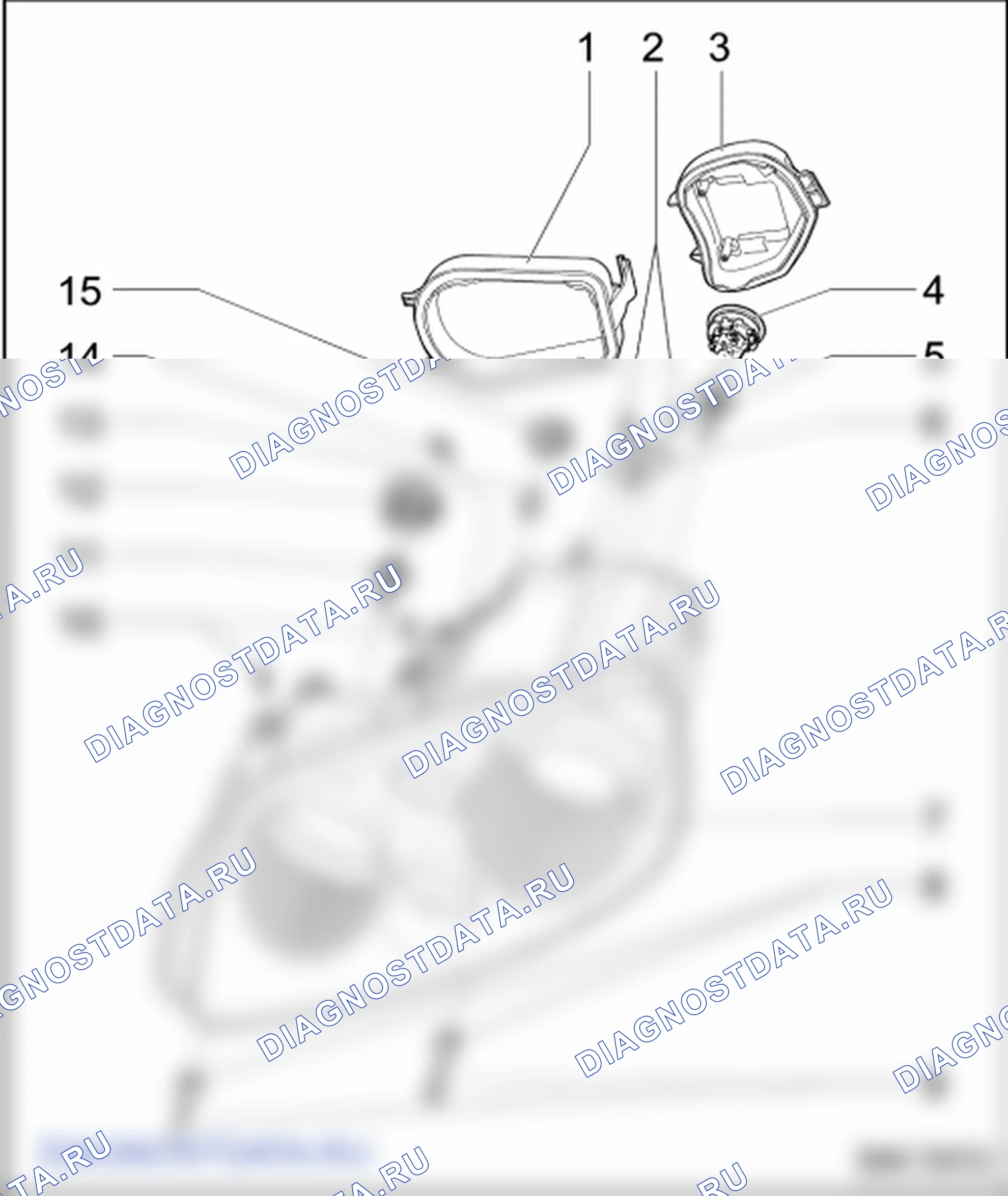 Основная фара с галогенными лампами, автомобили до 09/06. Volkswagen Touran I