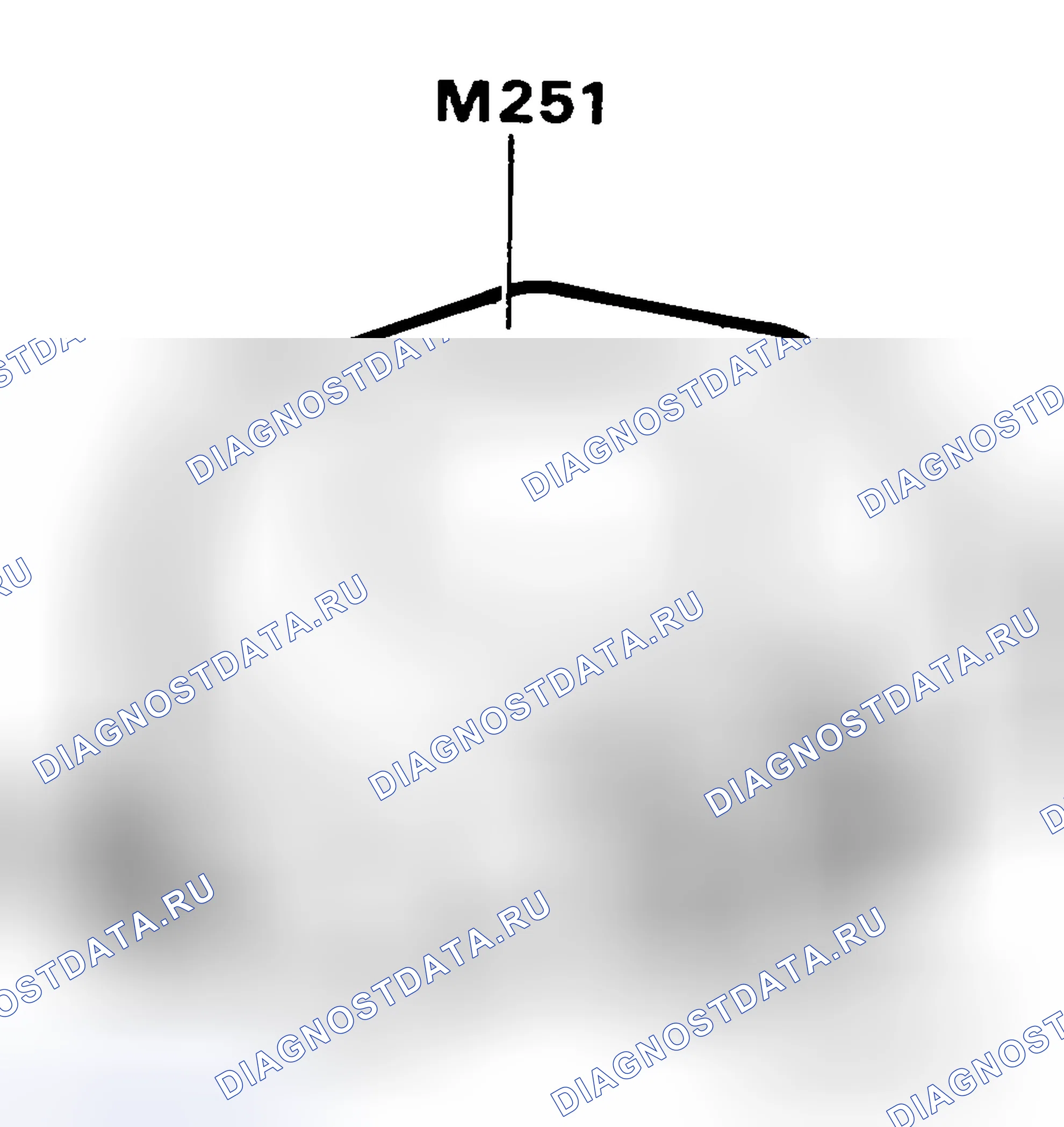 Рис. 4: Блок дроссельных переключателей M251. Peugeot 405 I