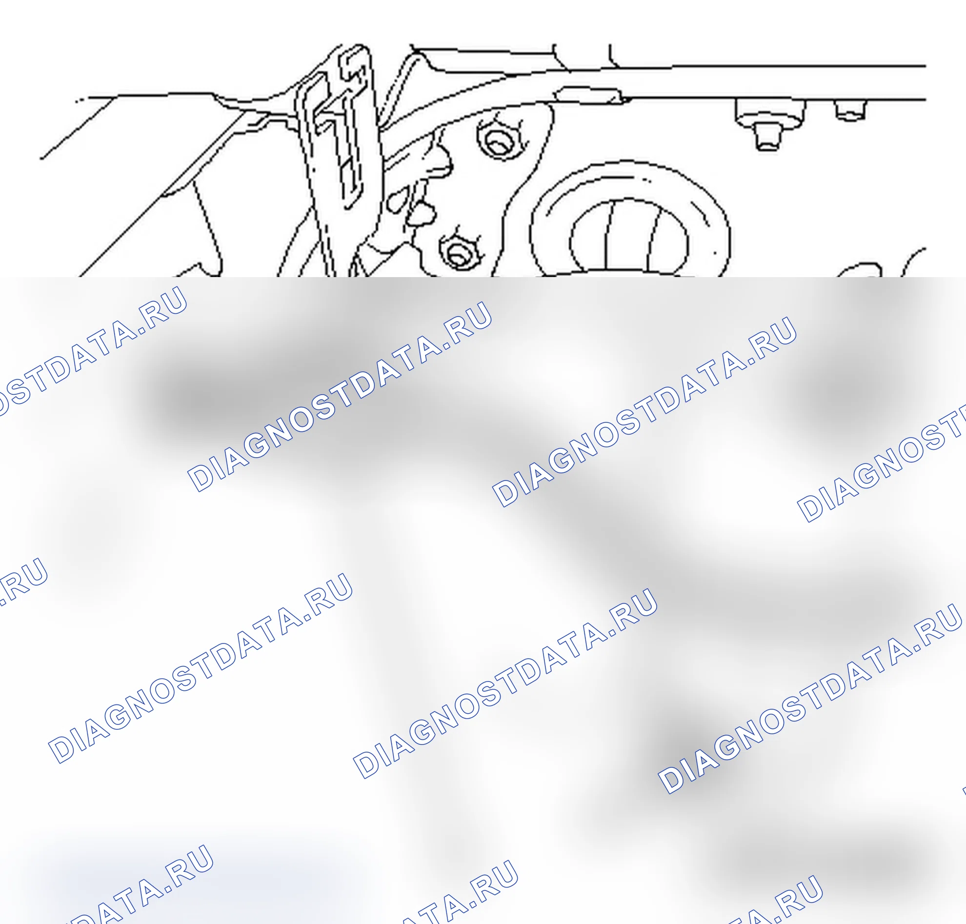 Снять и установить двигатель (правостороннее управление, AT). Opel Zafira B