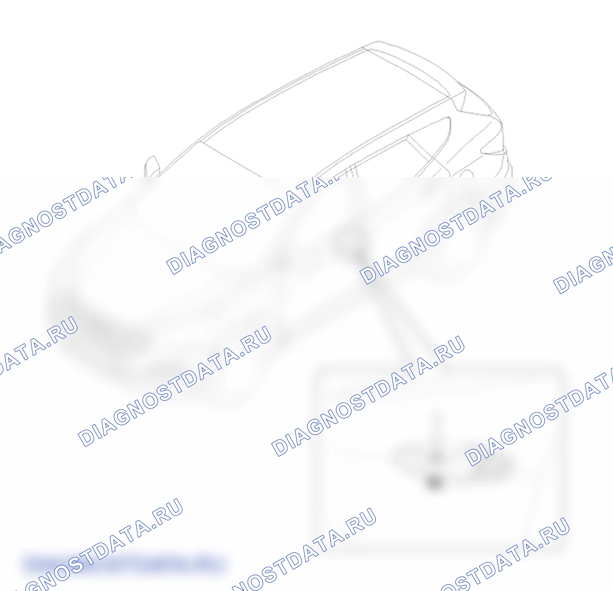Расположение деталей внешней ручки передней двери. Hyundai Santafe Sport DMA