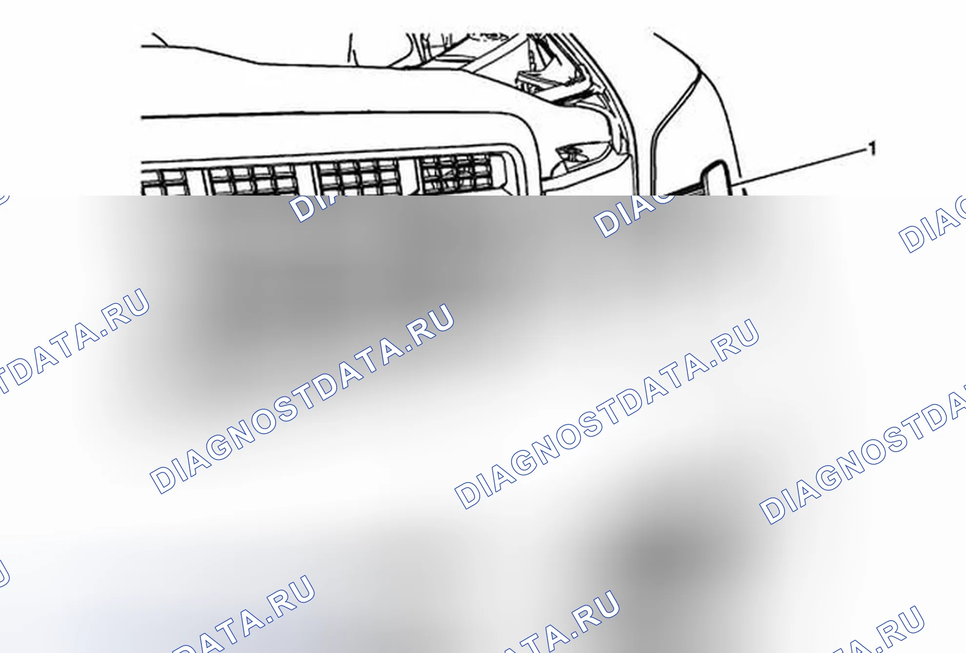 Рис. 10: Замена крышки отверстия сопла омывателя фары. Cadillac ATS I