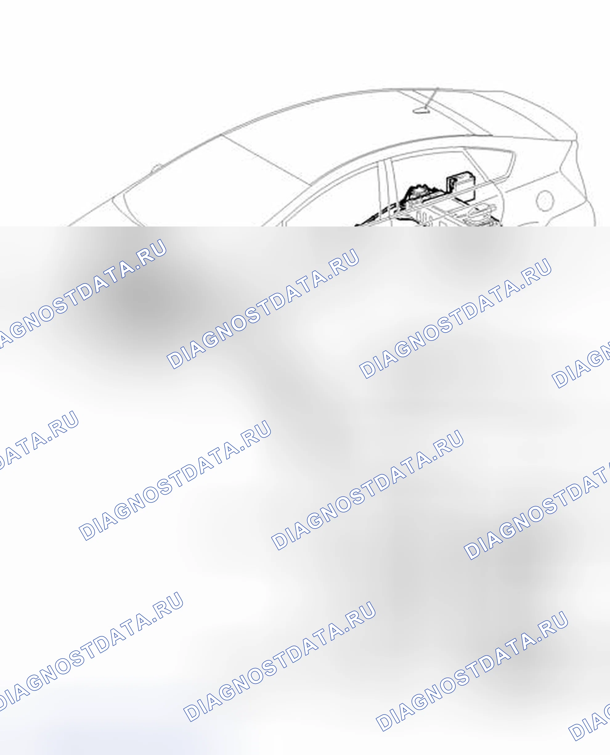 Рис. 432: ИЛЛЮСТРАЦИЯ. Toyota Prius PHV pre-III