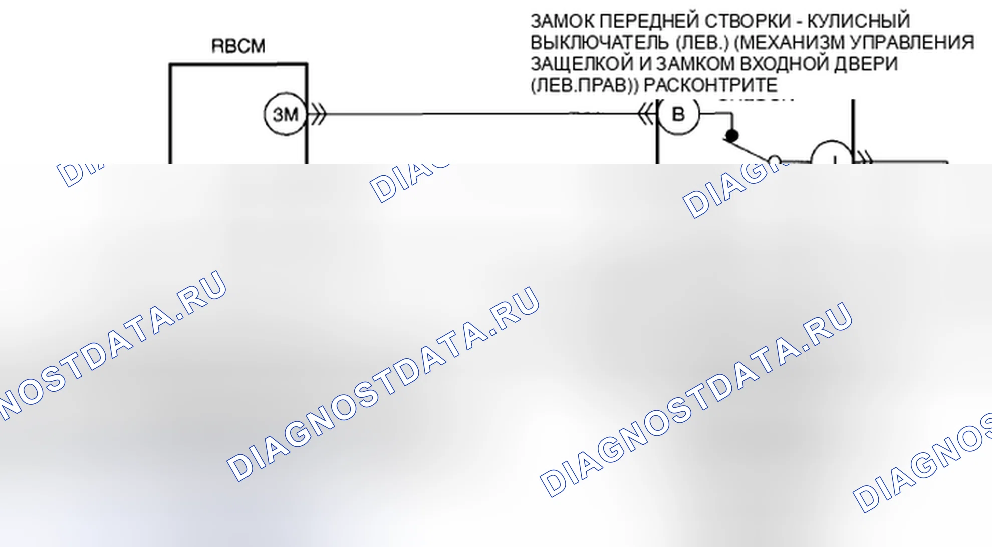 Рис. 44: расшифровка кода ошибки B126A-13: Неисправность цепи замка передней двери. Mazda CX-5 I