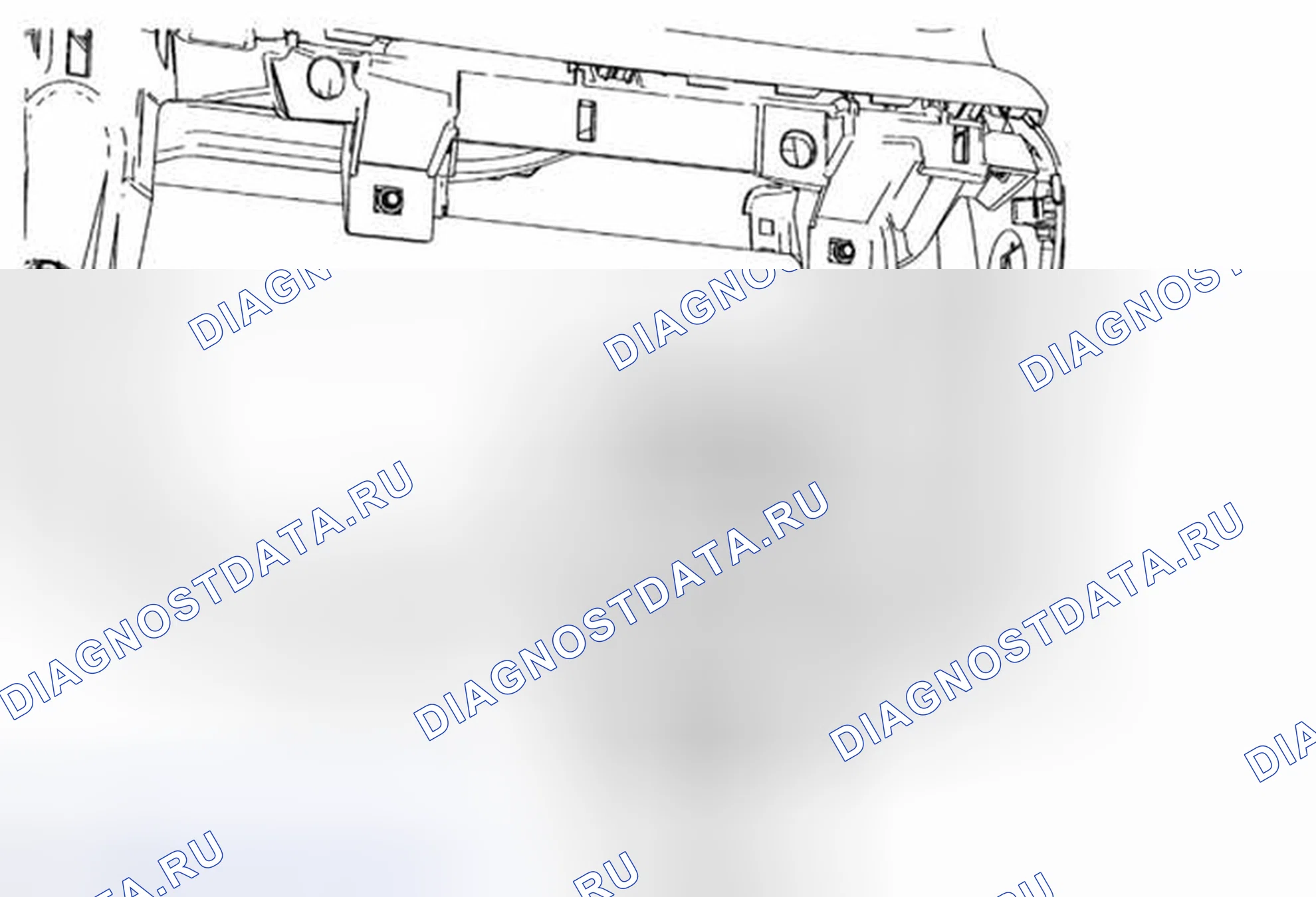 Рис. 24: Замена кронштейна модуля интерфейса связи. Chevrolet Orlando I