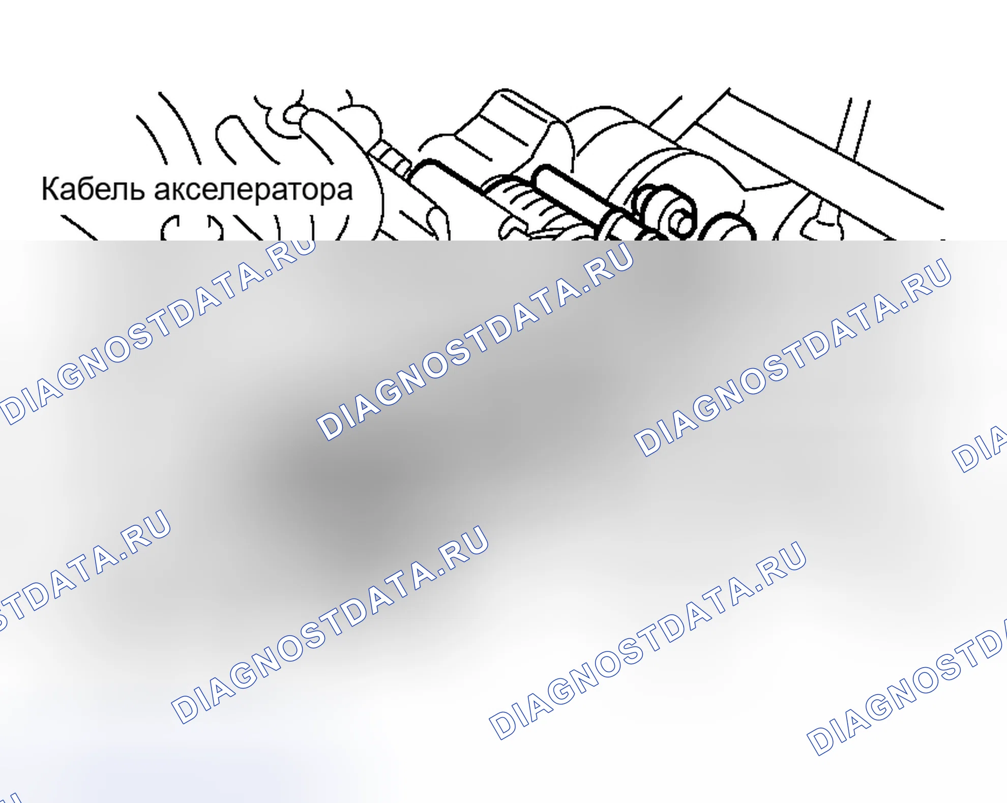Рис. 38: КАБЕЛЬ УСКОРИТЕЛЯ. Hyundai Creta II