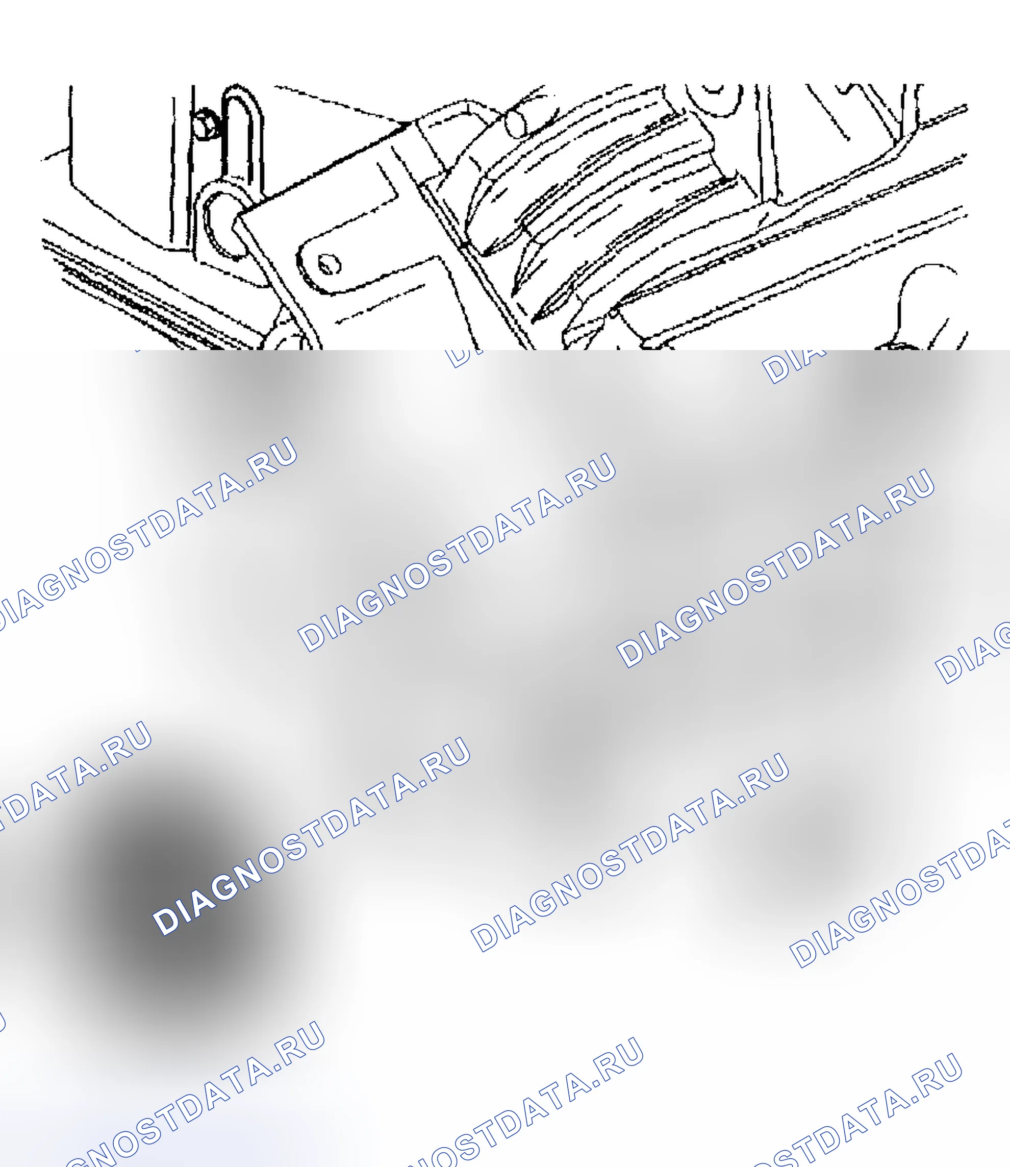 Рис. 493: Установка натяжного шкива приводного ремня (L67). Hyundai Veracruz I