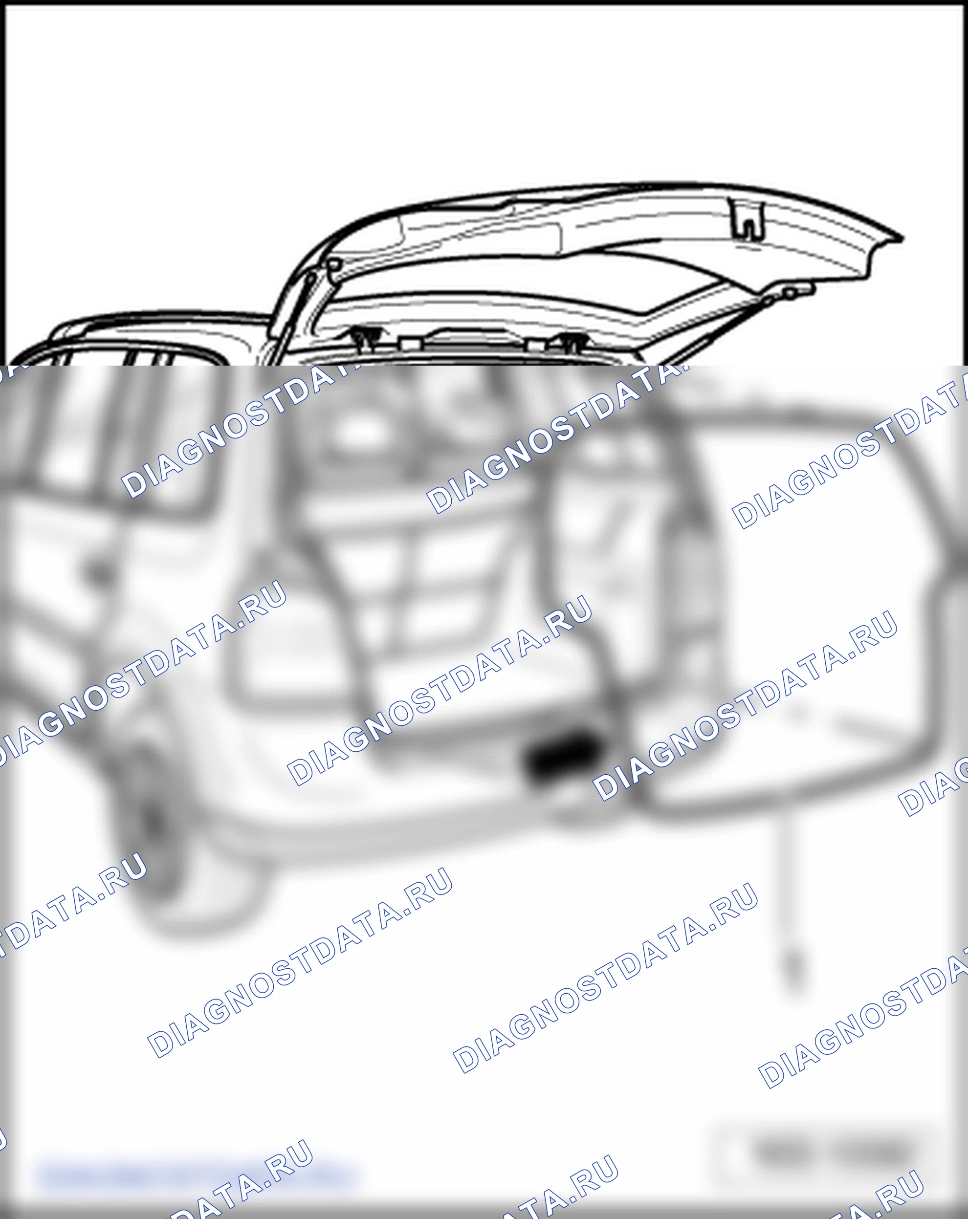 Крышка багажника. Volkswagen Touran I