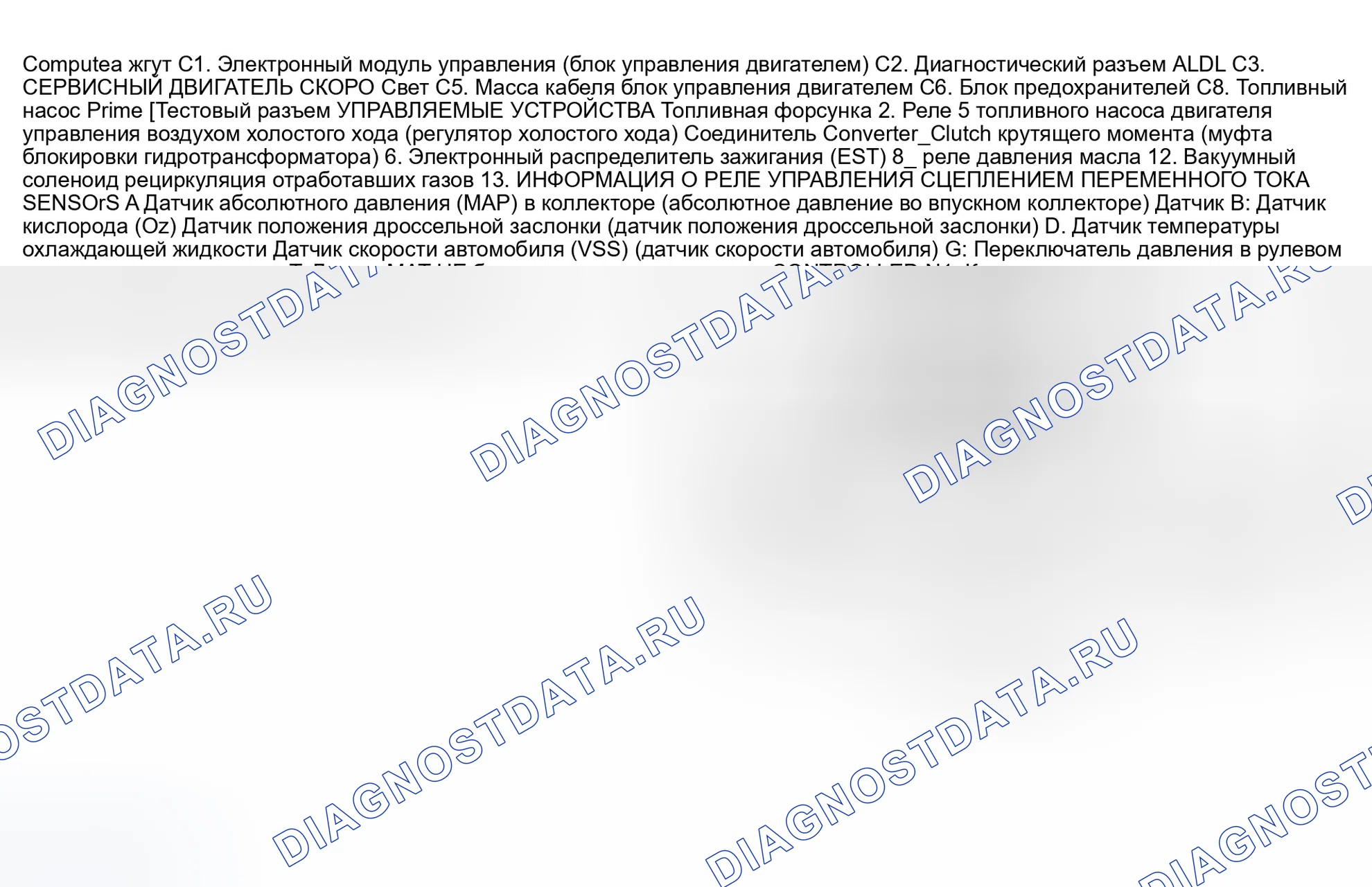 Рис. 41: РАСПОЛОЖЕНИЕ КОМПОНЕНТОВ. GMC Pickup C2500 