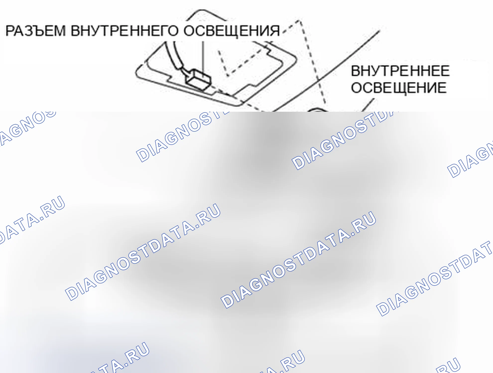 Рис. 58: СНЯТИЕ / УСТАНОВКА ВНУТРЕННЕГО ОСВЕЩЕНИЯ. Audi Q8 I