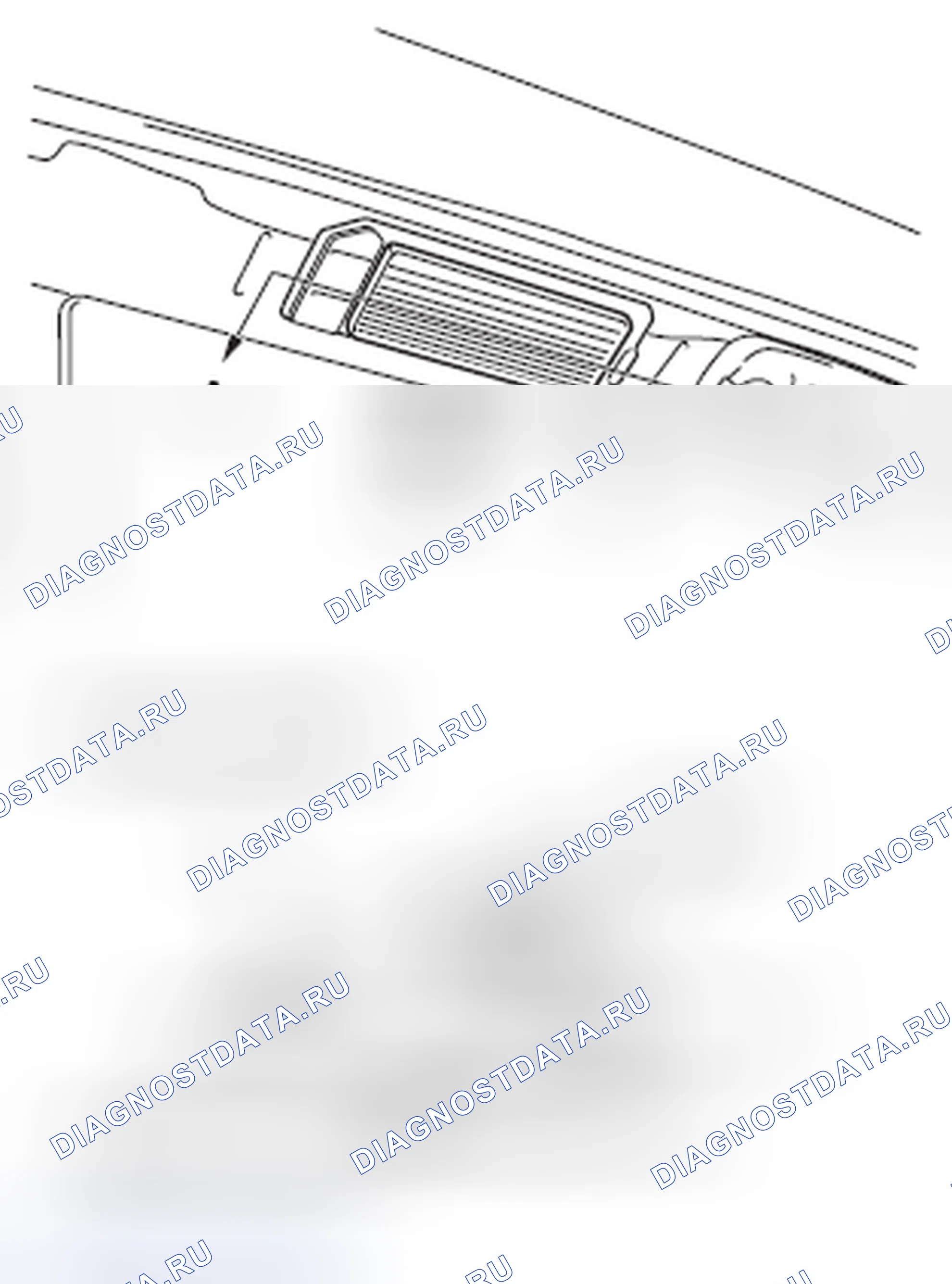 Рис. 50: < < A > > ДЕМОНТАЖ СВЕТОФОРА НОМЕРНОГО ЗНАКА. Mitsubishi RVR III